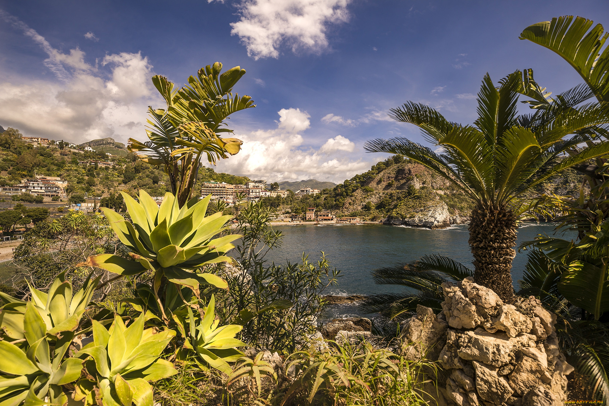 taormina, города, -, пейзажи, простор