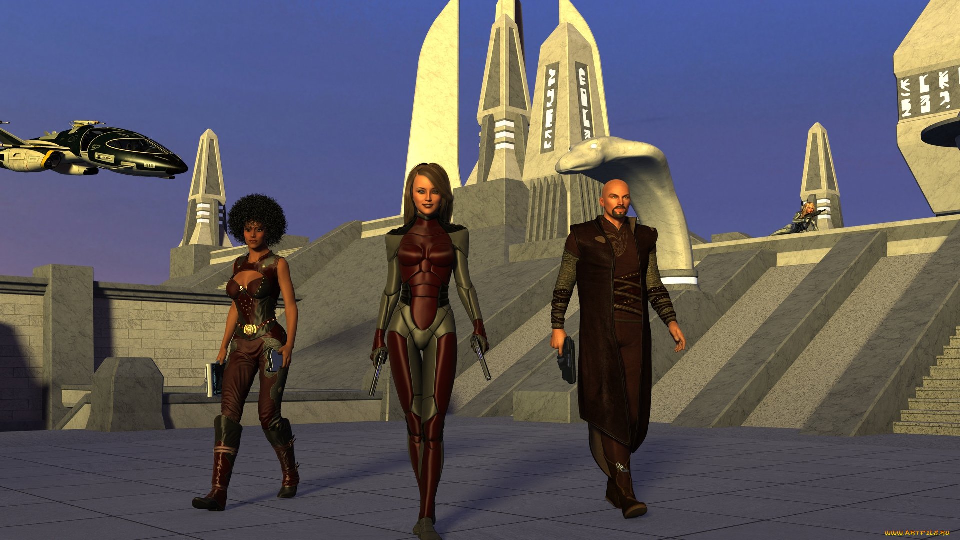 3д, графика, фантазия, , fantasy, фон, взгляд, девушка