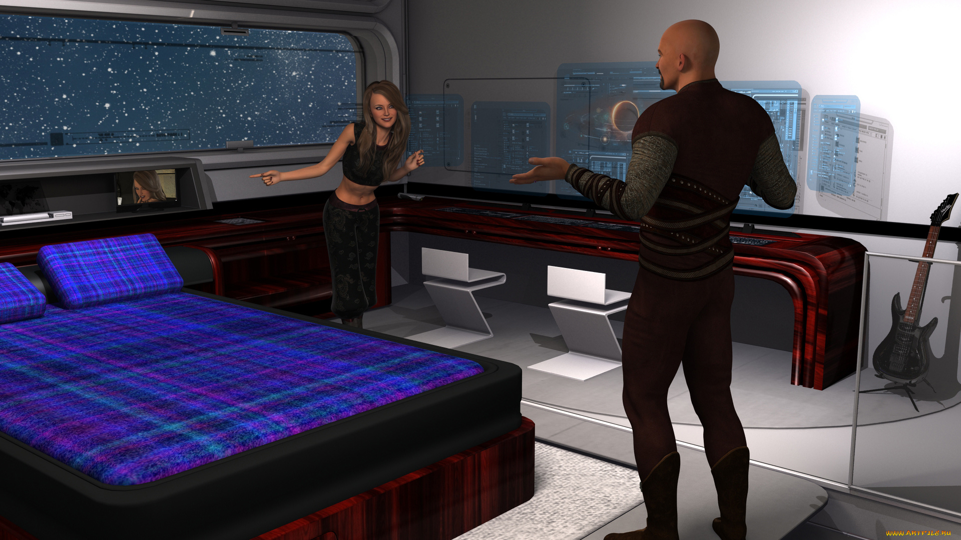 3д, графика, фантазия, , fantasy, взгляд, девушка, фон