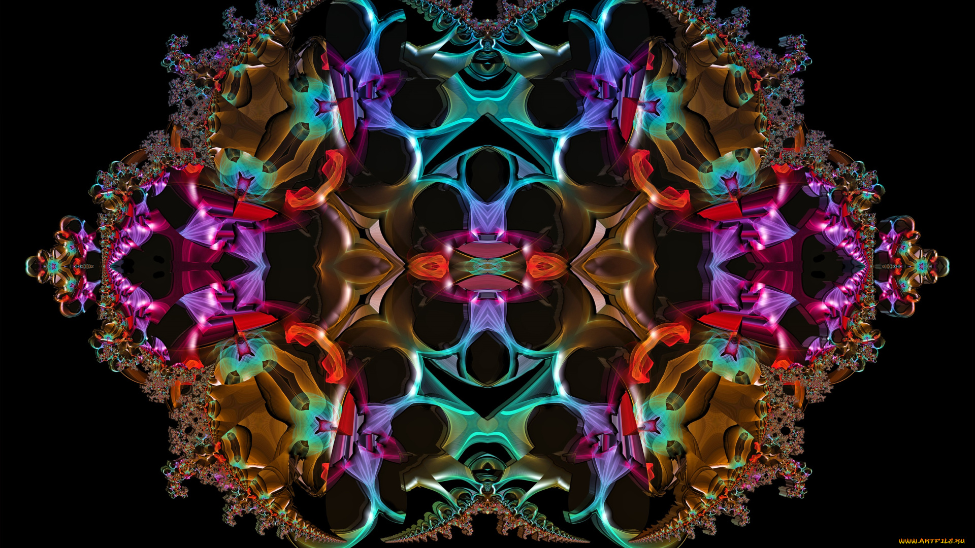 3д, графика, фракталы, , fractal, цвет, фон, узор