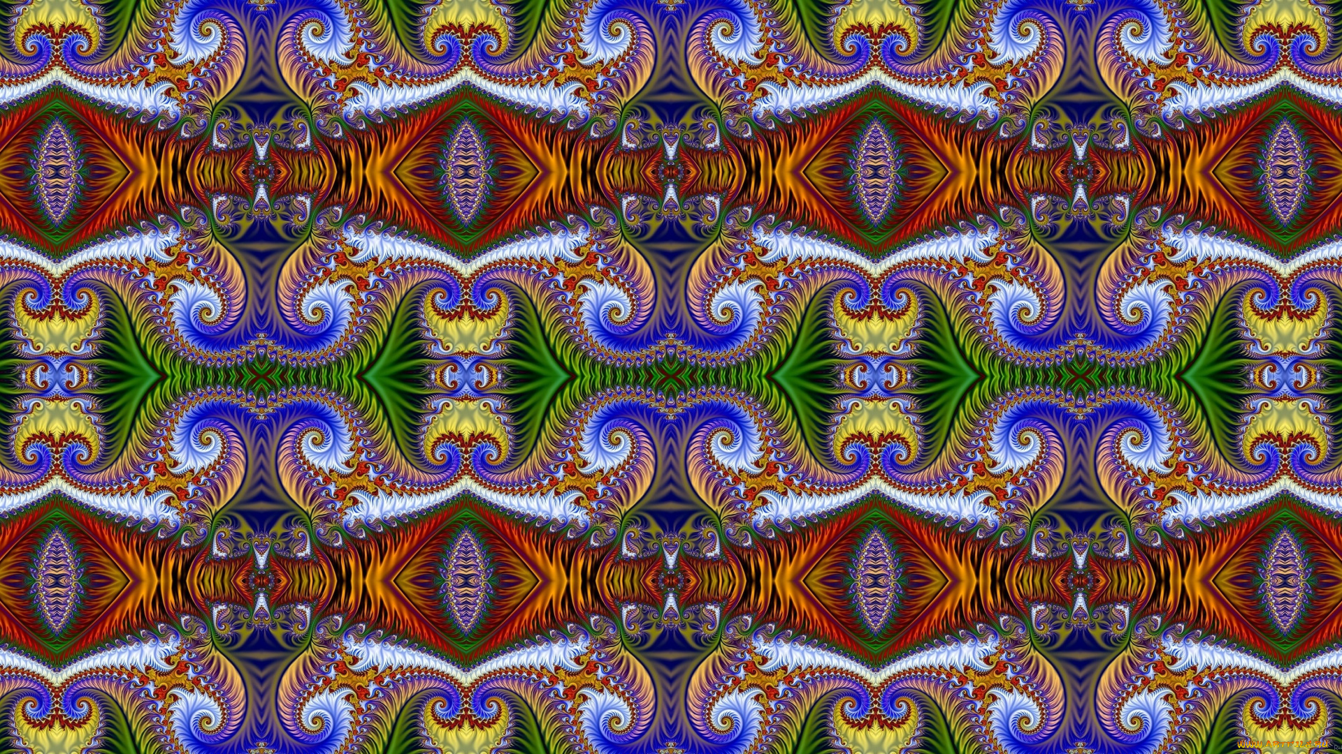 3д, графика, фракталы, , fractal, цвет, узор, фон