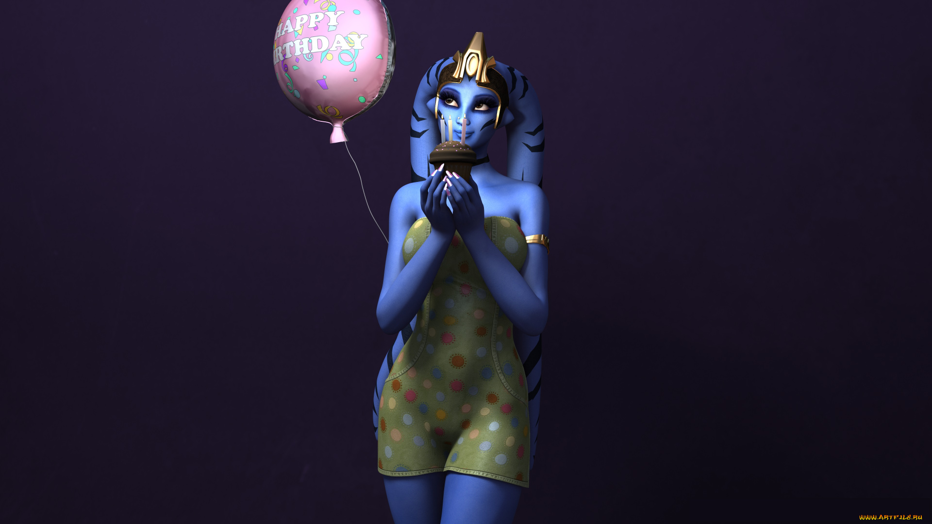 3д, графика, существа, , creatures, фон, взгляд, девушка