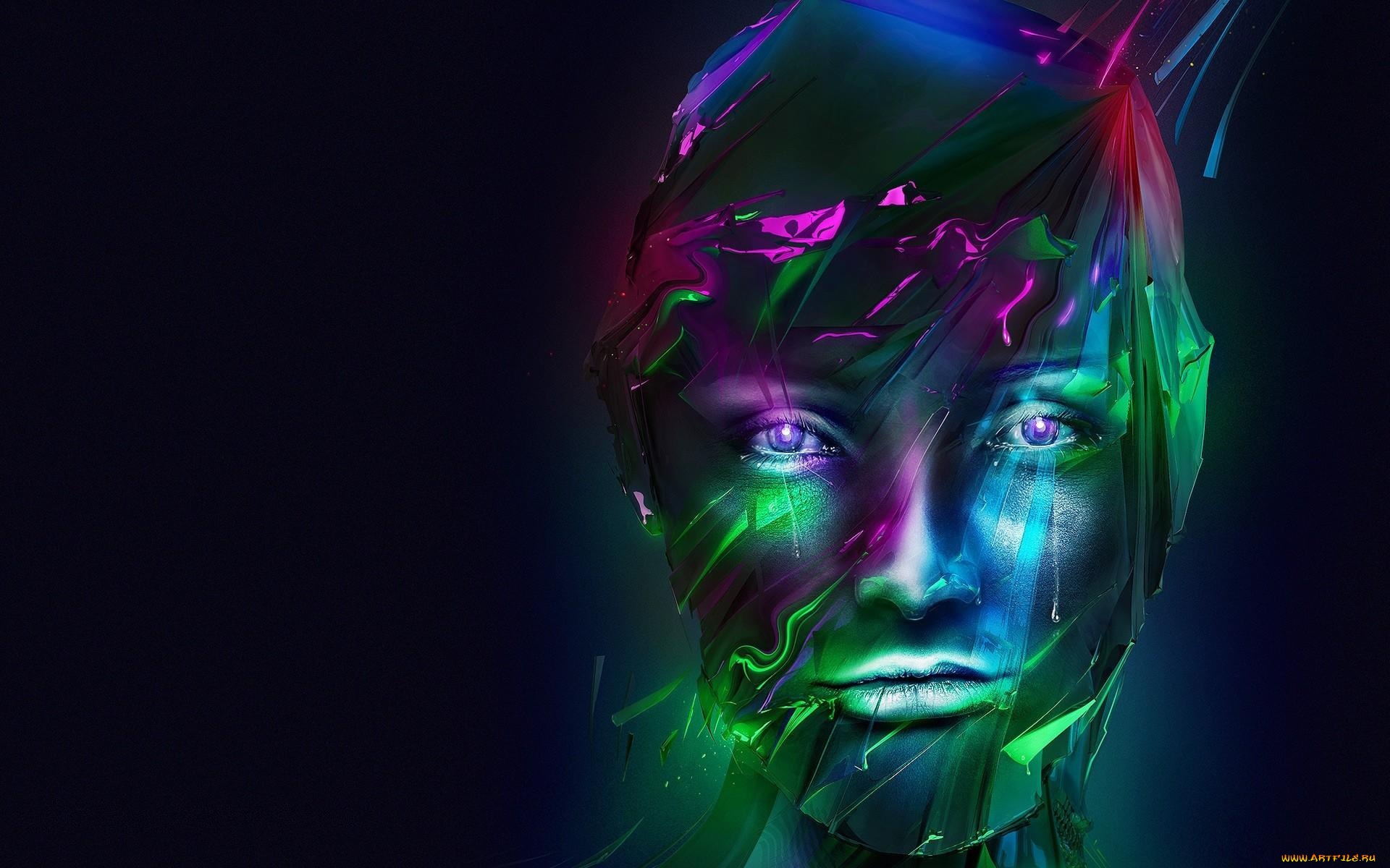 3д, графика, портрет, , portraits, цвета, лицо