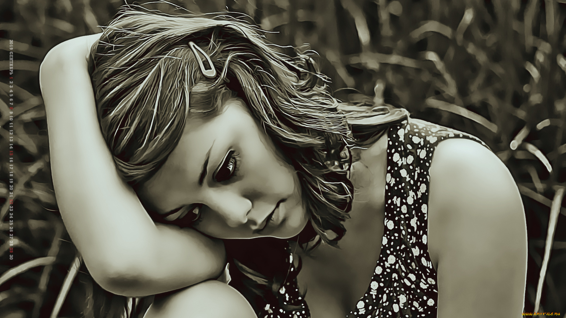 календари, компьютерный, дизайн, 2019, calendar, поза, женщина, девушка