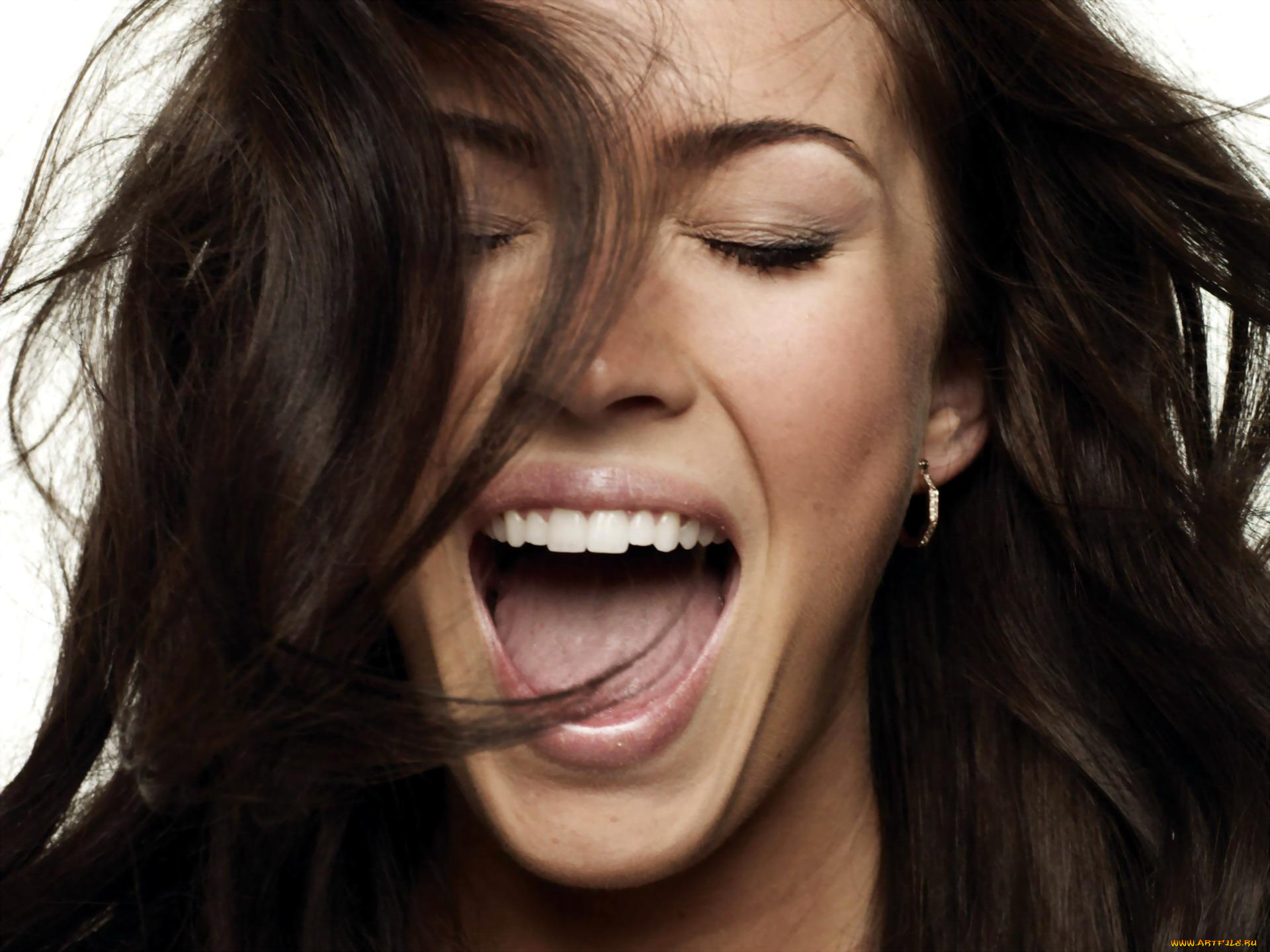 девушки, megan, fox, актриса, шатенка, лицо, крик