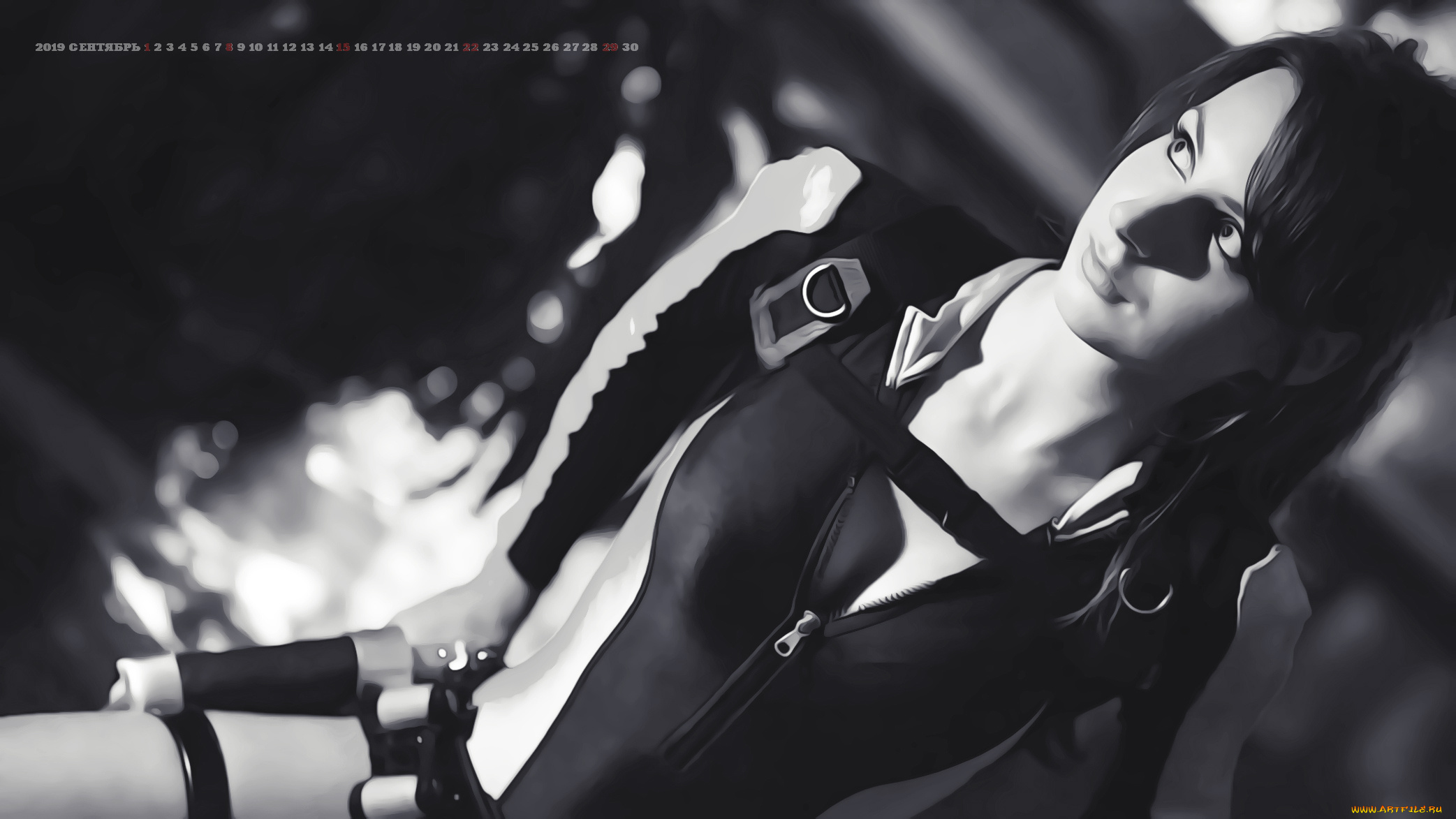 календари, компьютерный, дизайн, женщина, девушка, 2019, calendar