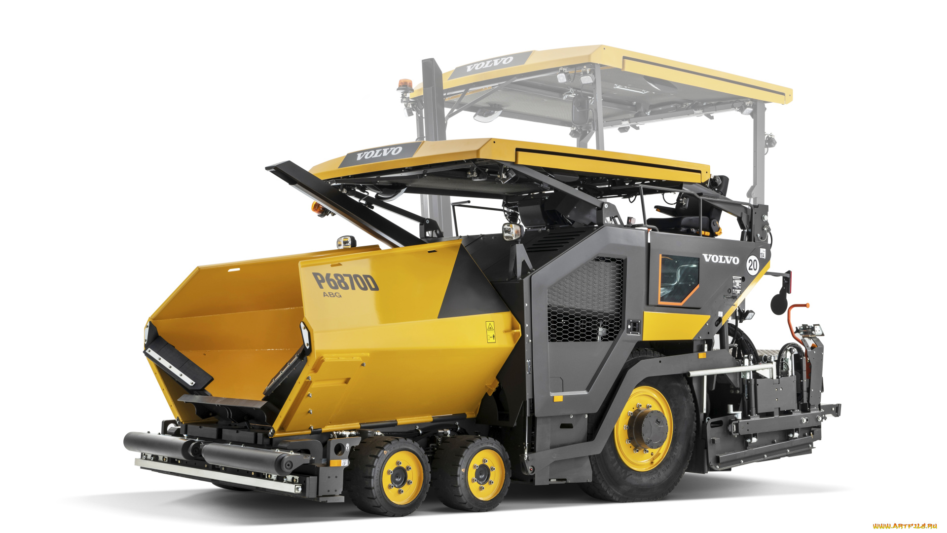 техника, асфальтоукладочная, техника, volvo