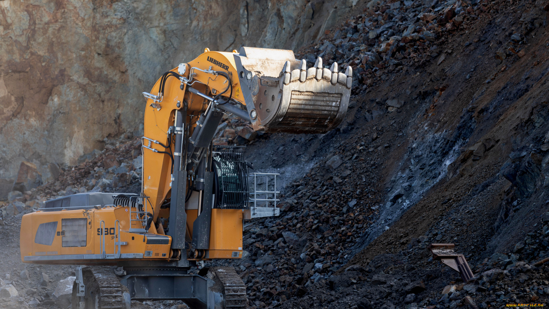 техника, экскаваторы, liebherr