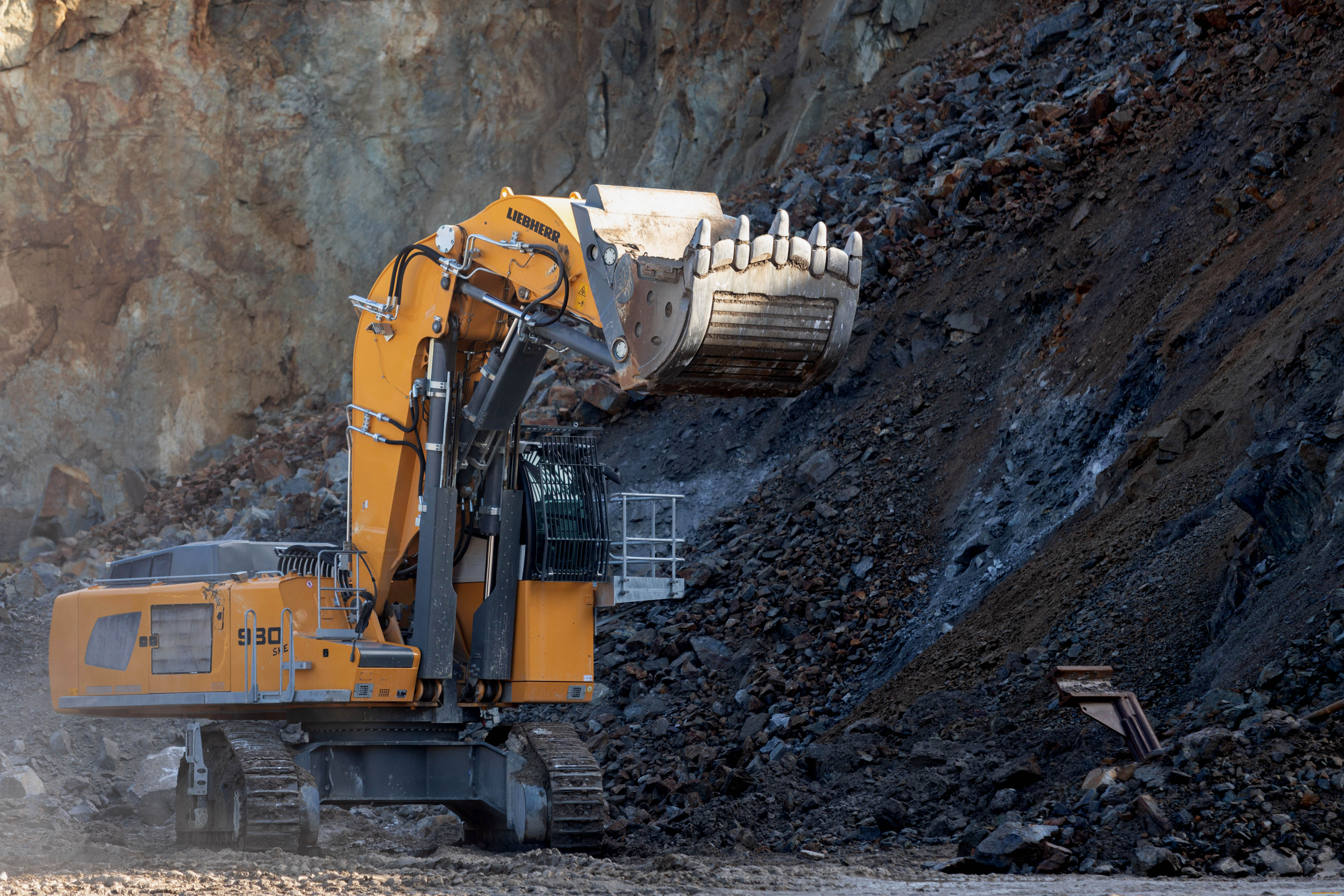 техника, экскаваторы, liebherr