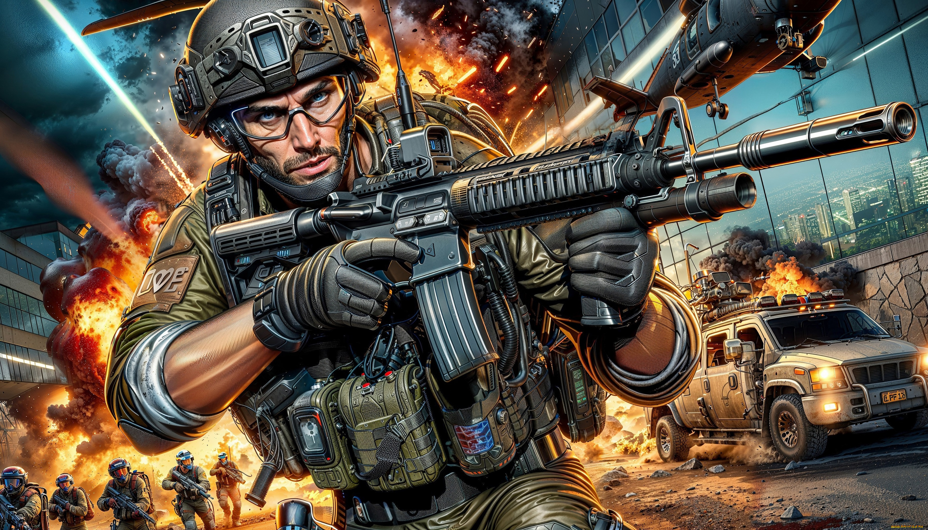 3д, графика, армия, , military, солдат