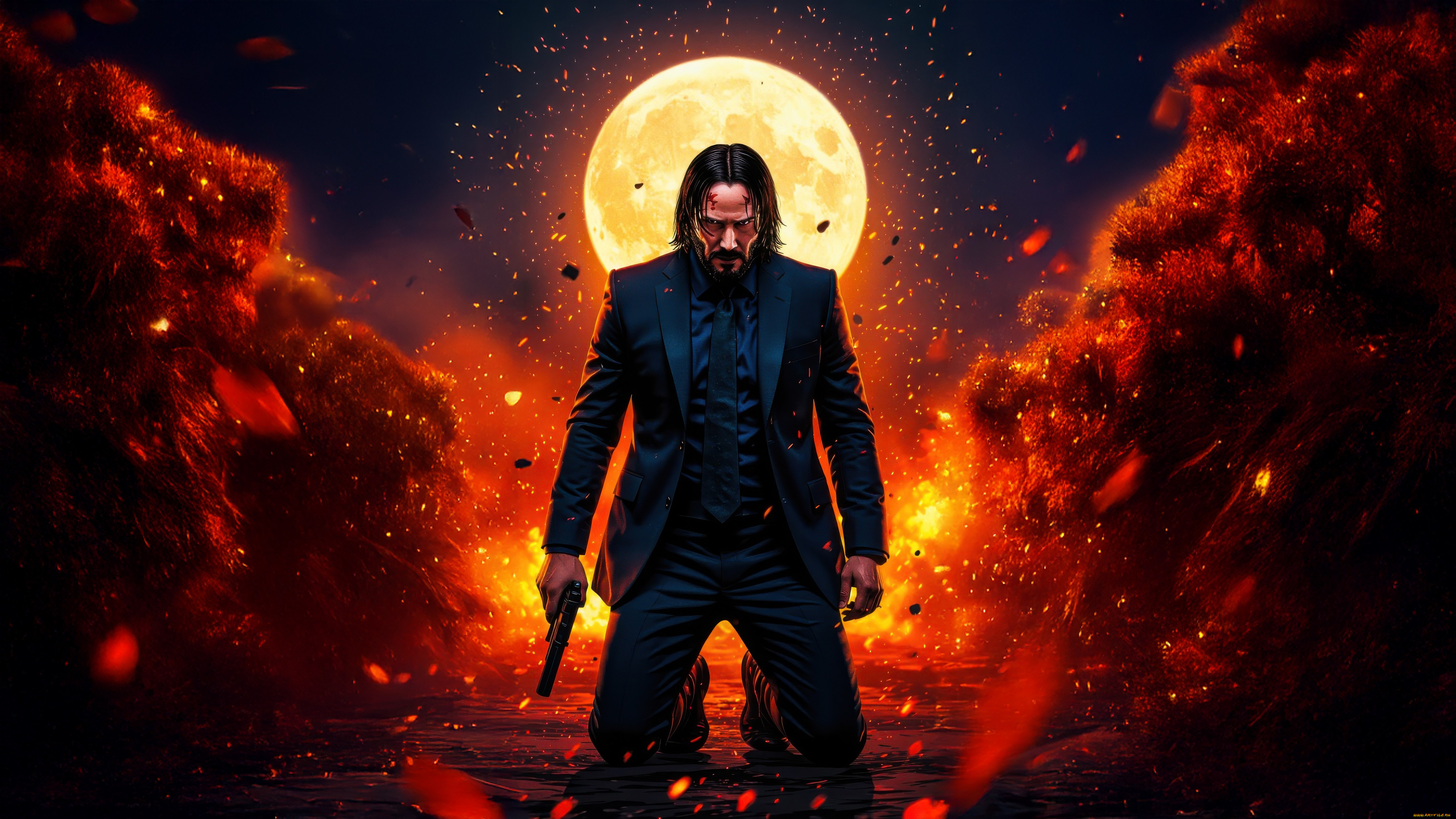 рисованное, кино, , мультфильмы, john, wick