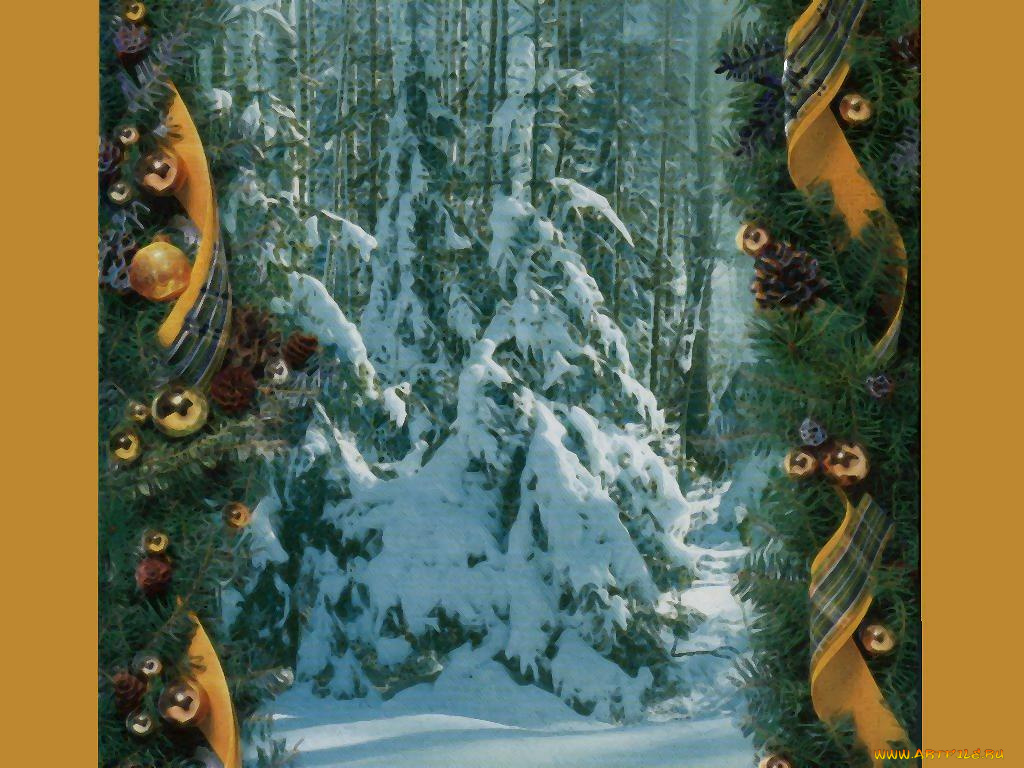 праздничные, рисованные