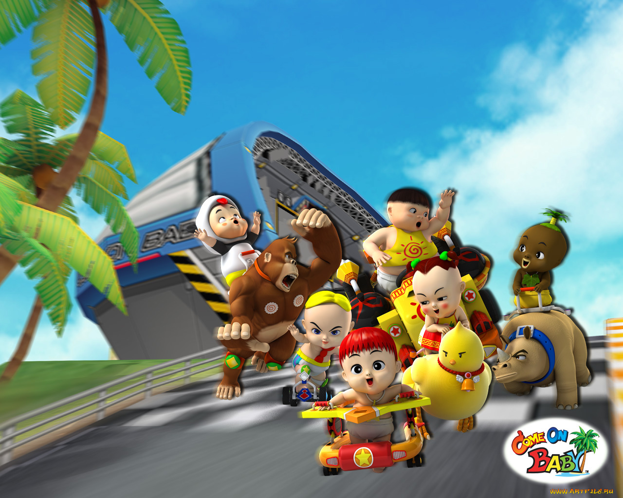 мультфильмы, come, on, babe