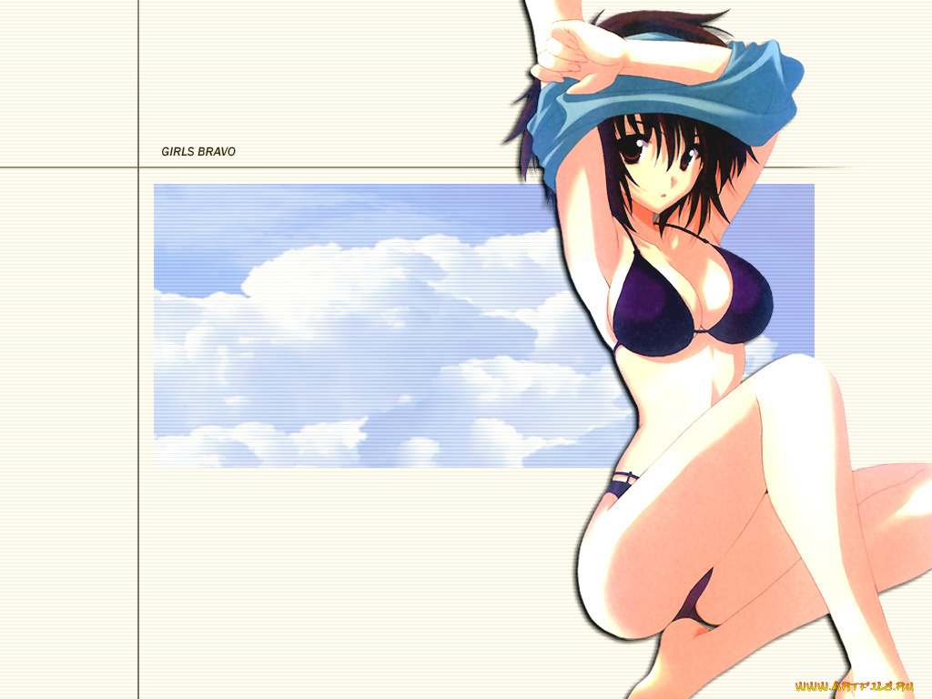 аниме, girls, bravo