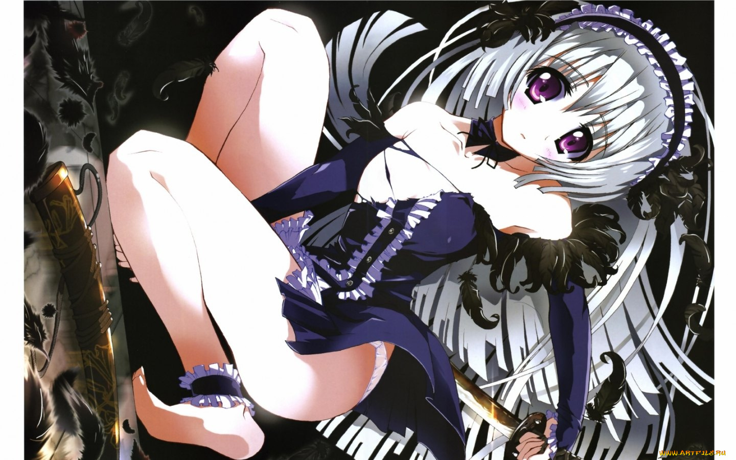 аниме, weapon, blood, technology