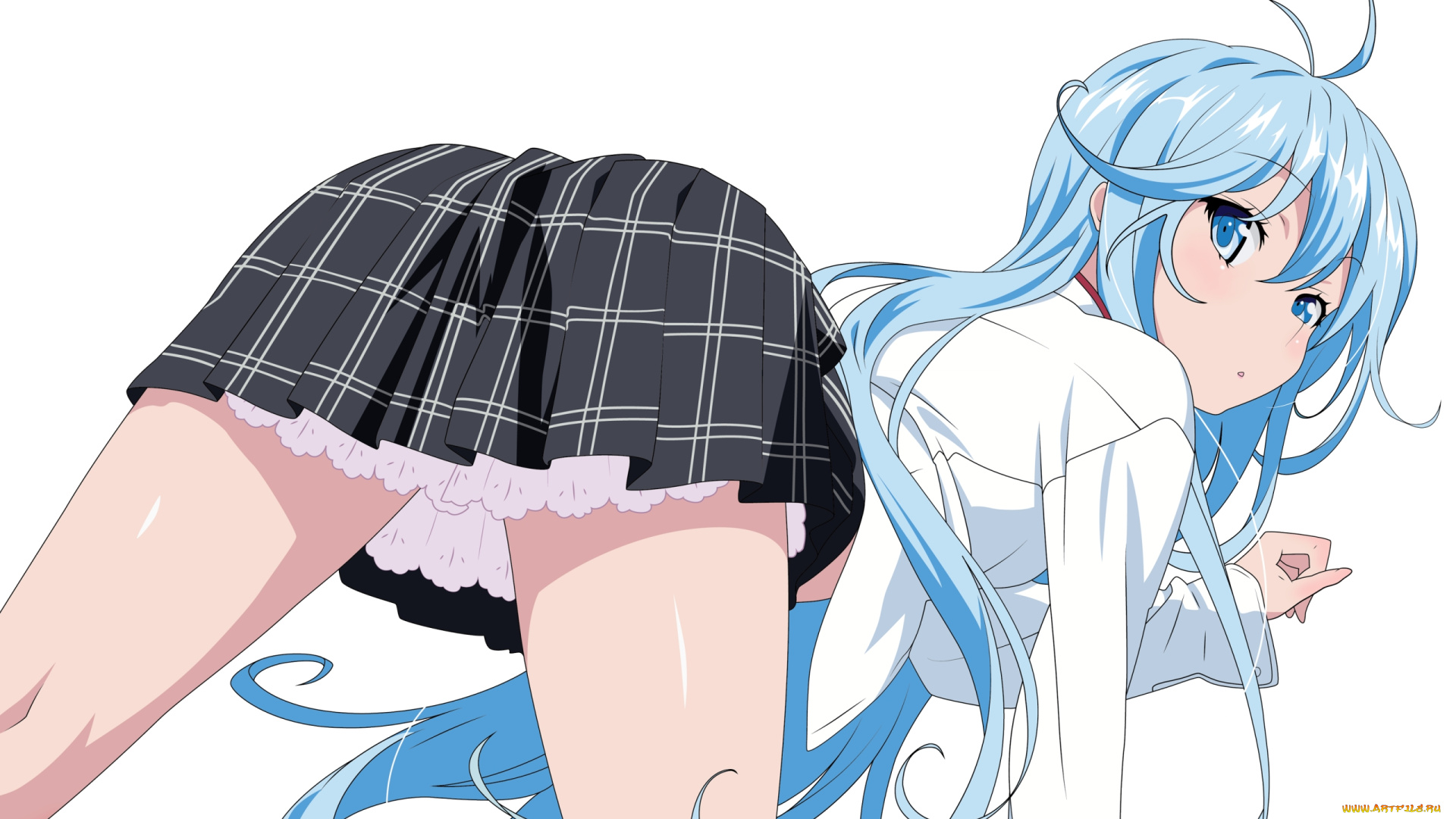 аниме, denpa, onna, to, seishun, otoko, юбка, девушка, волосы