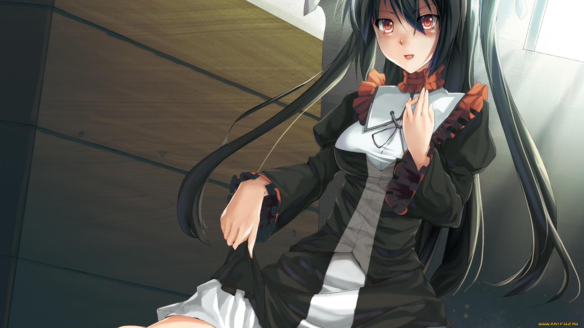 аниме, mayo, chiki, девушка, зайка