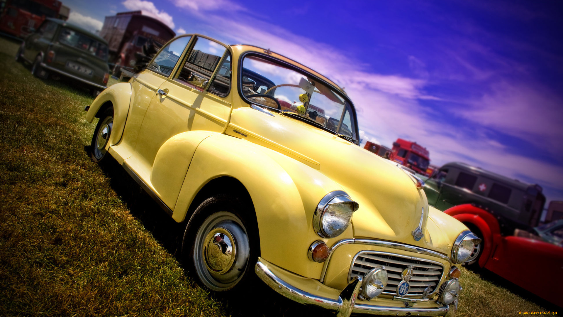 автомобили, выставки, уличные, фото, morris, анемон, лиловый, сон-трава, прострел