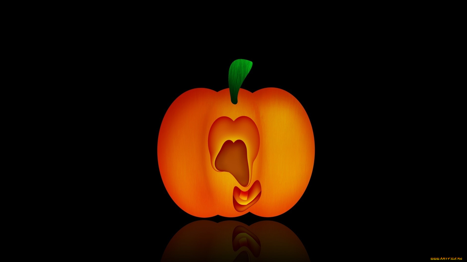 праздничные, хэллоуин, черный, фон, рот, тыква