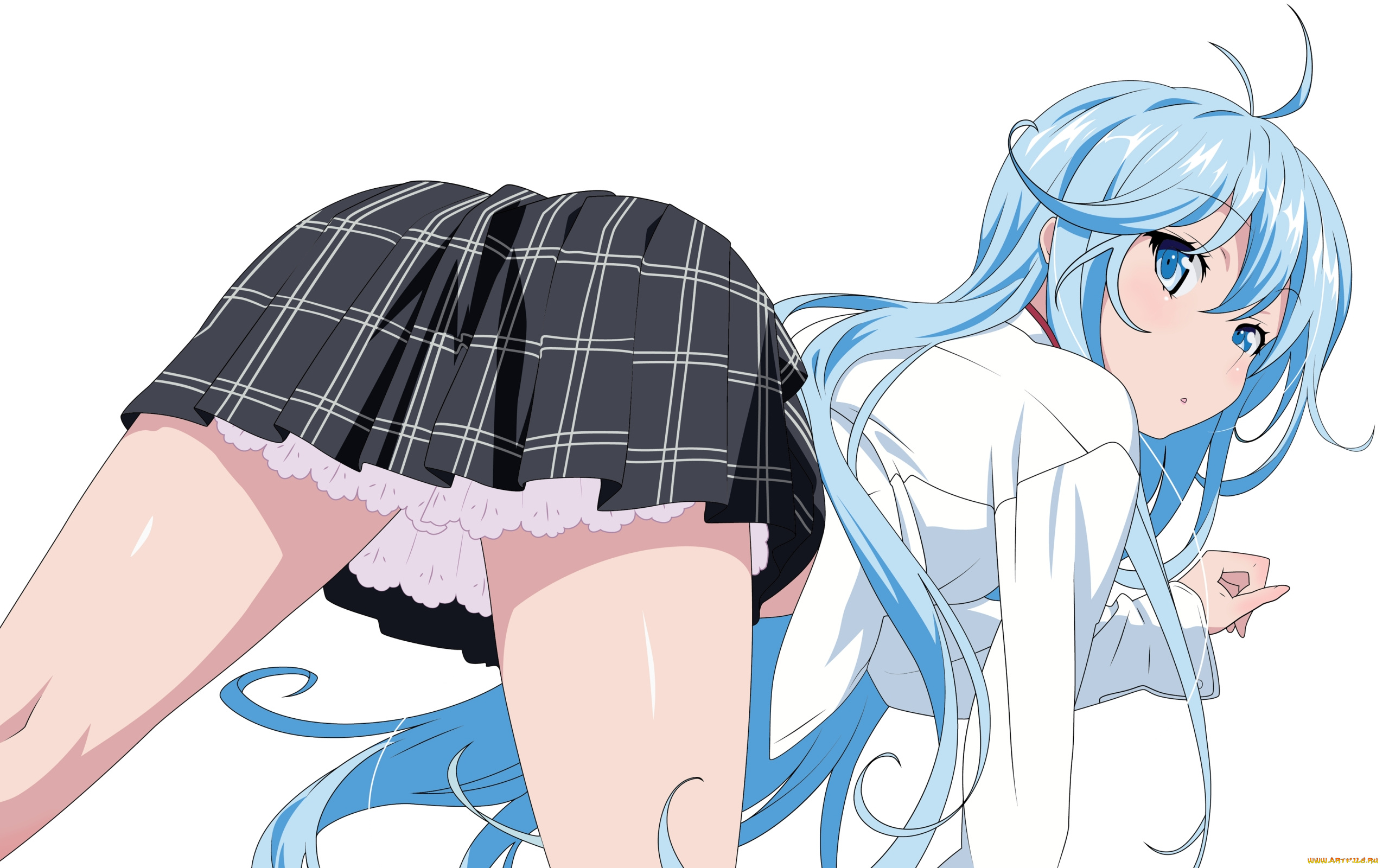 аниме, denpa, onna, to, seishun, otoko, юбка, девушка, волосы