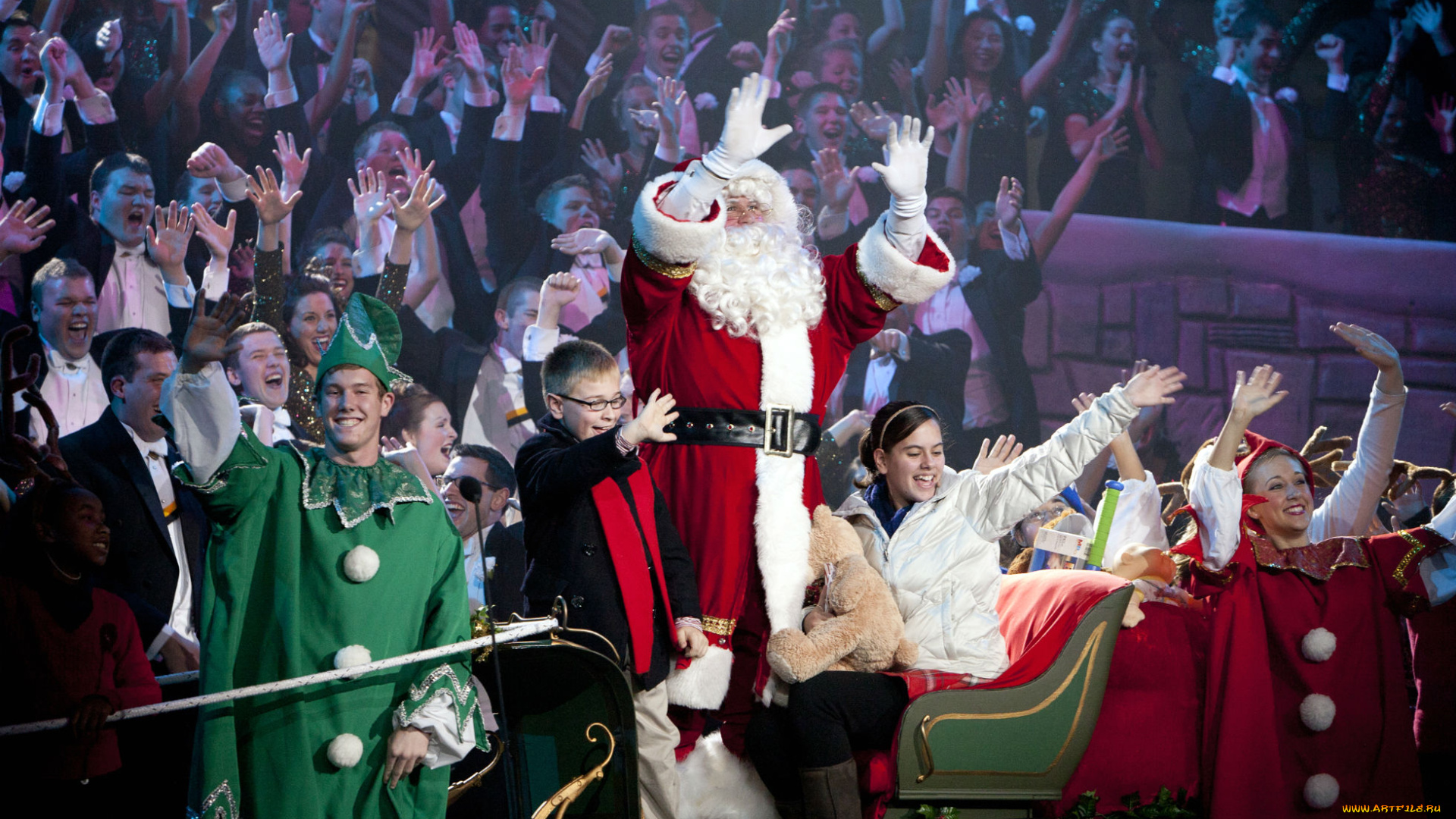 christmas, праздничные, дед, мороз, санта, рождество, представление