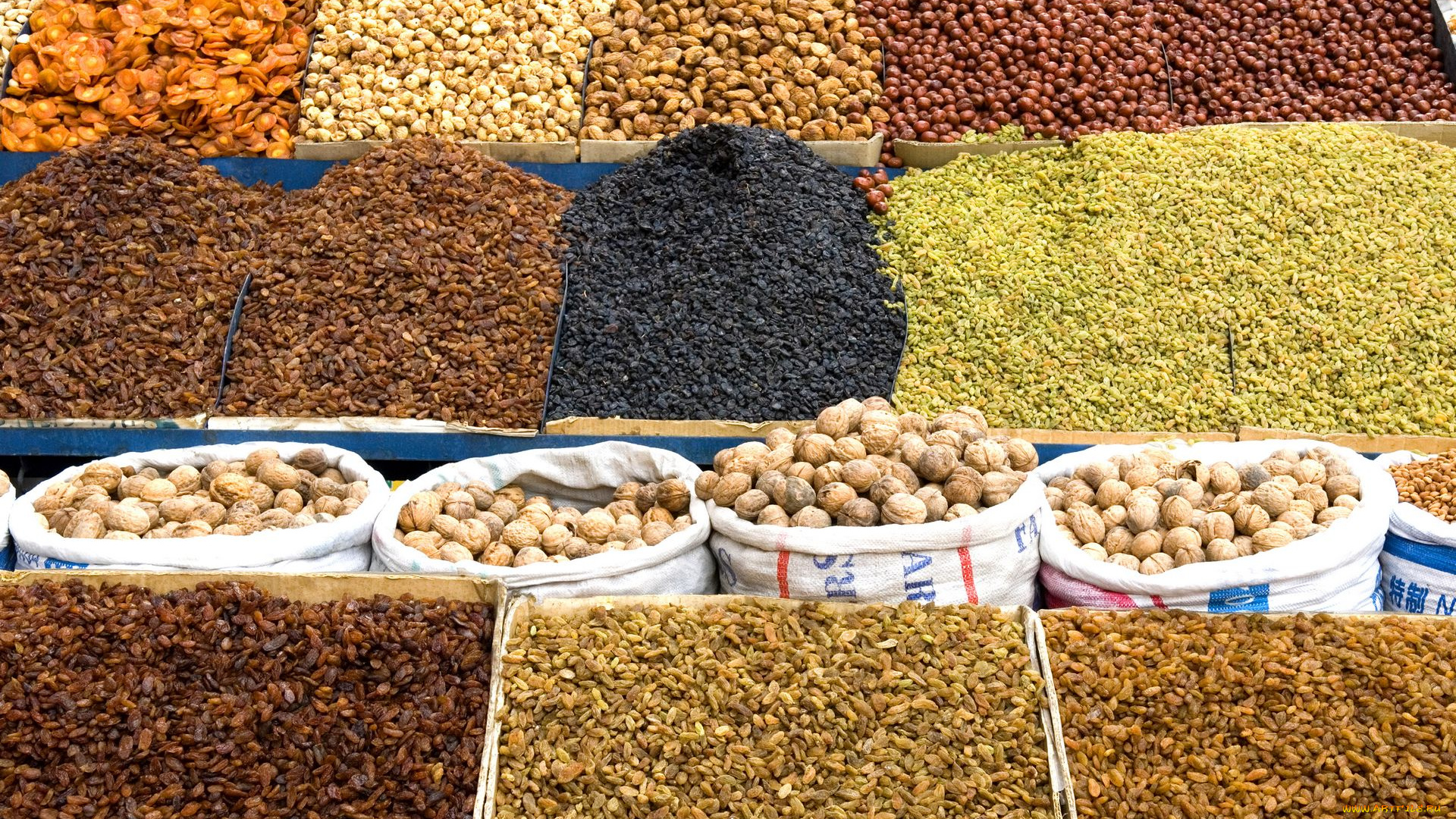 еда, разное, орехи, зерно