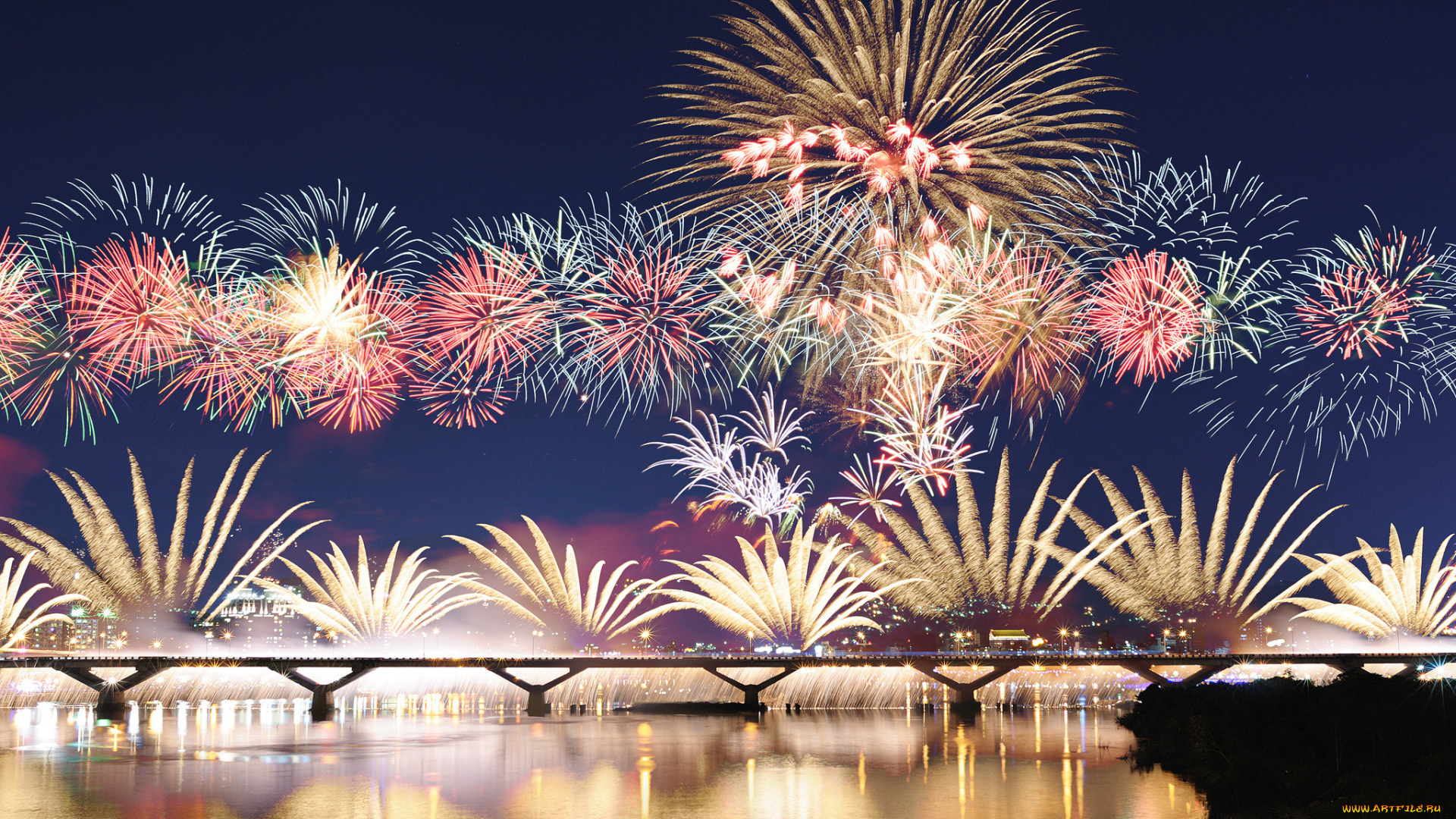 fireworks, разное, салюты, фейерверки, фейерверк, ночь