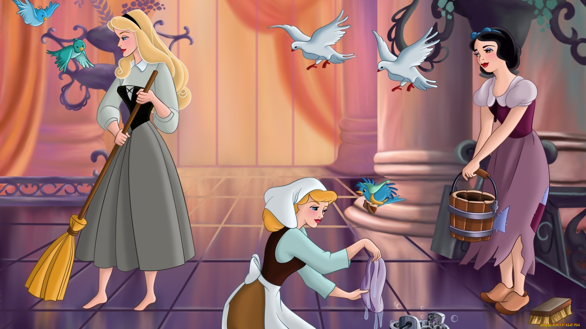 мультфильмы, disney`s, princess, принцессы