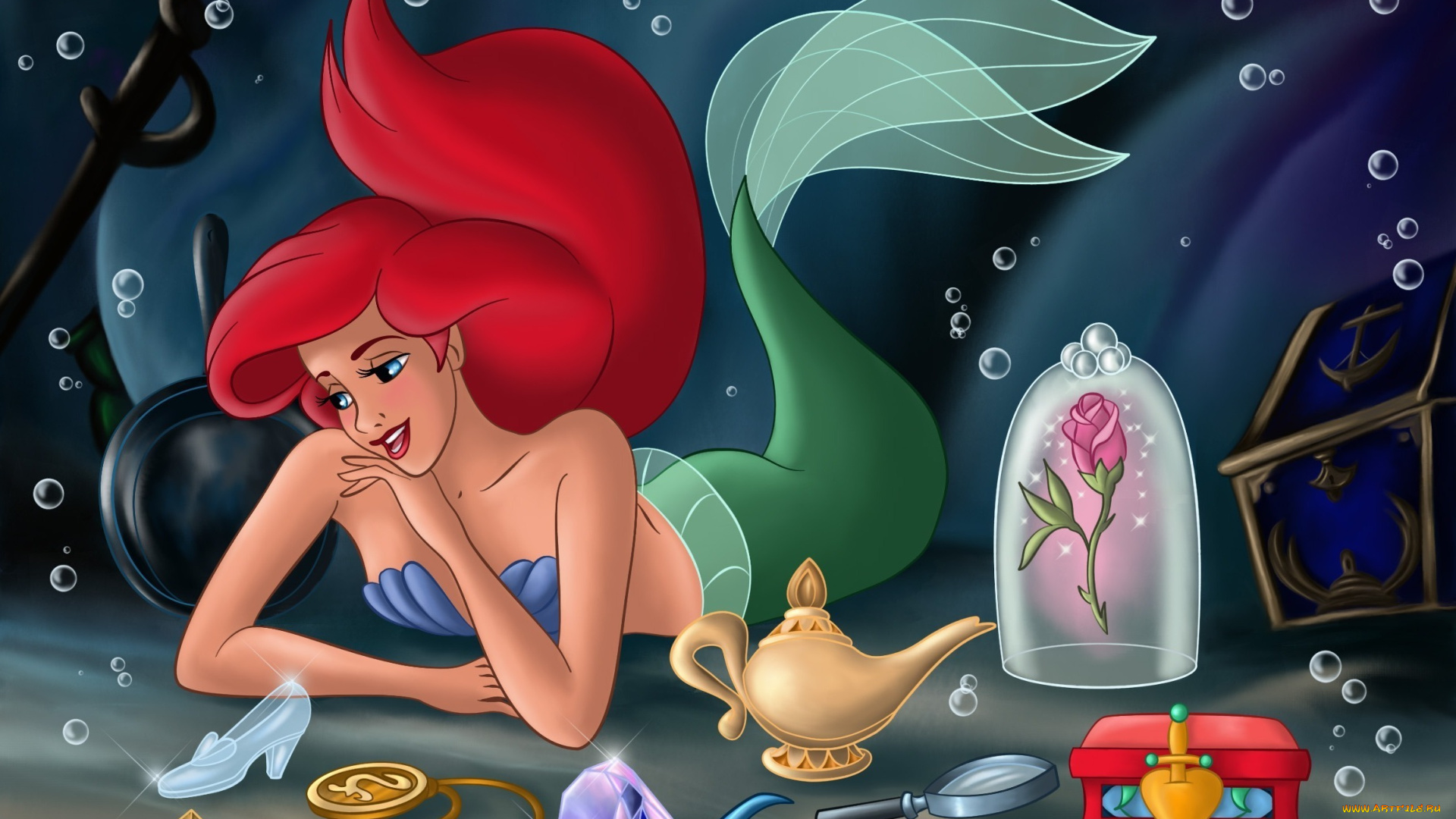 мультфильмы, the, little, mermaid, русалочка