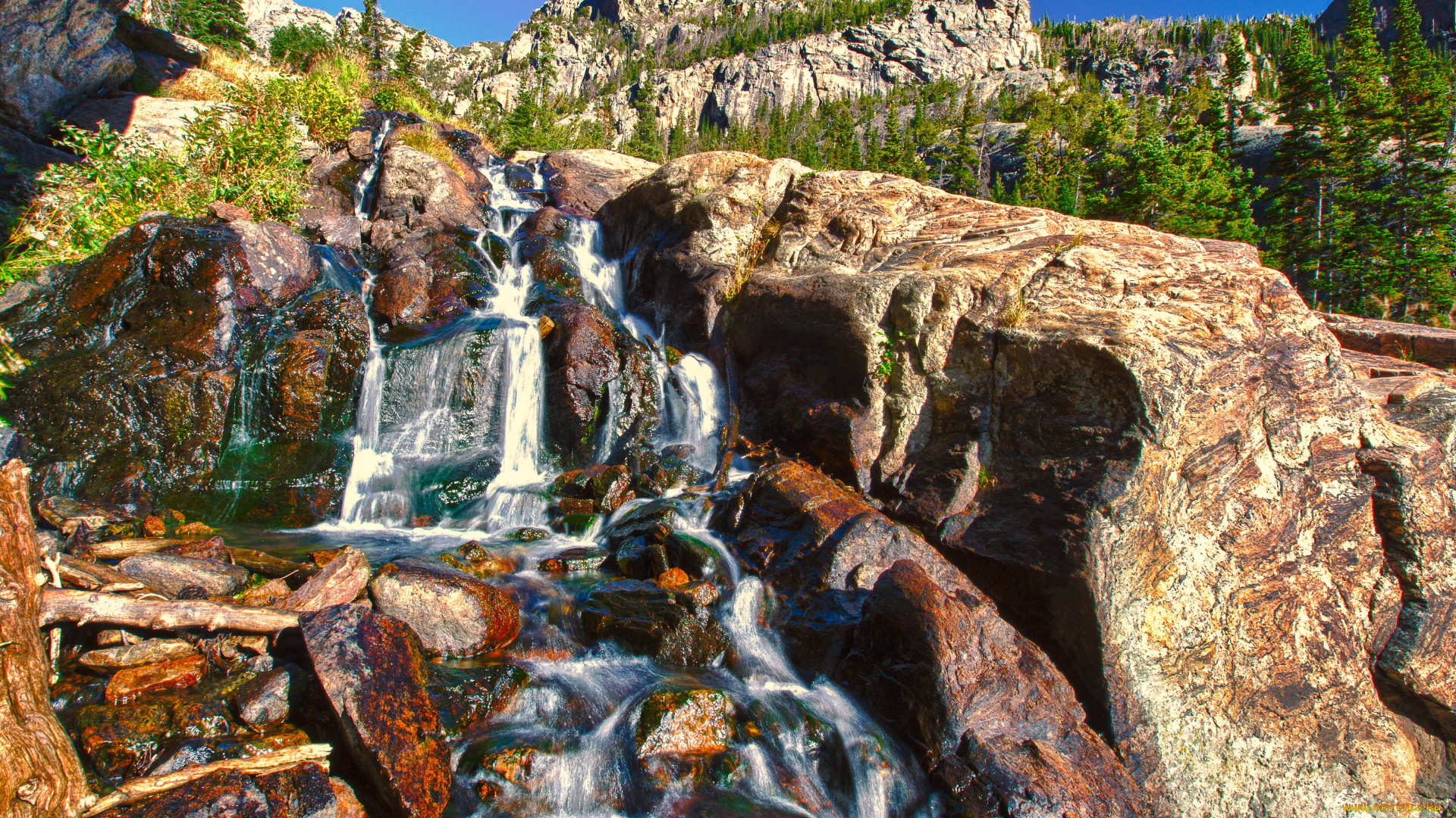 природа, водопады, вода