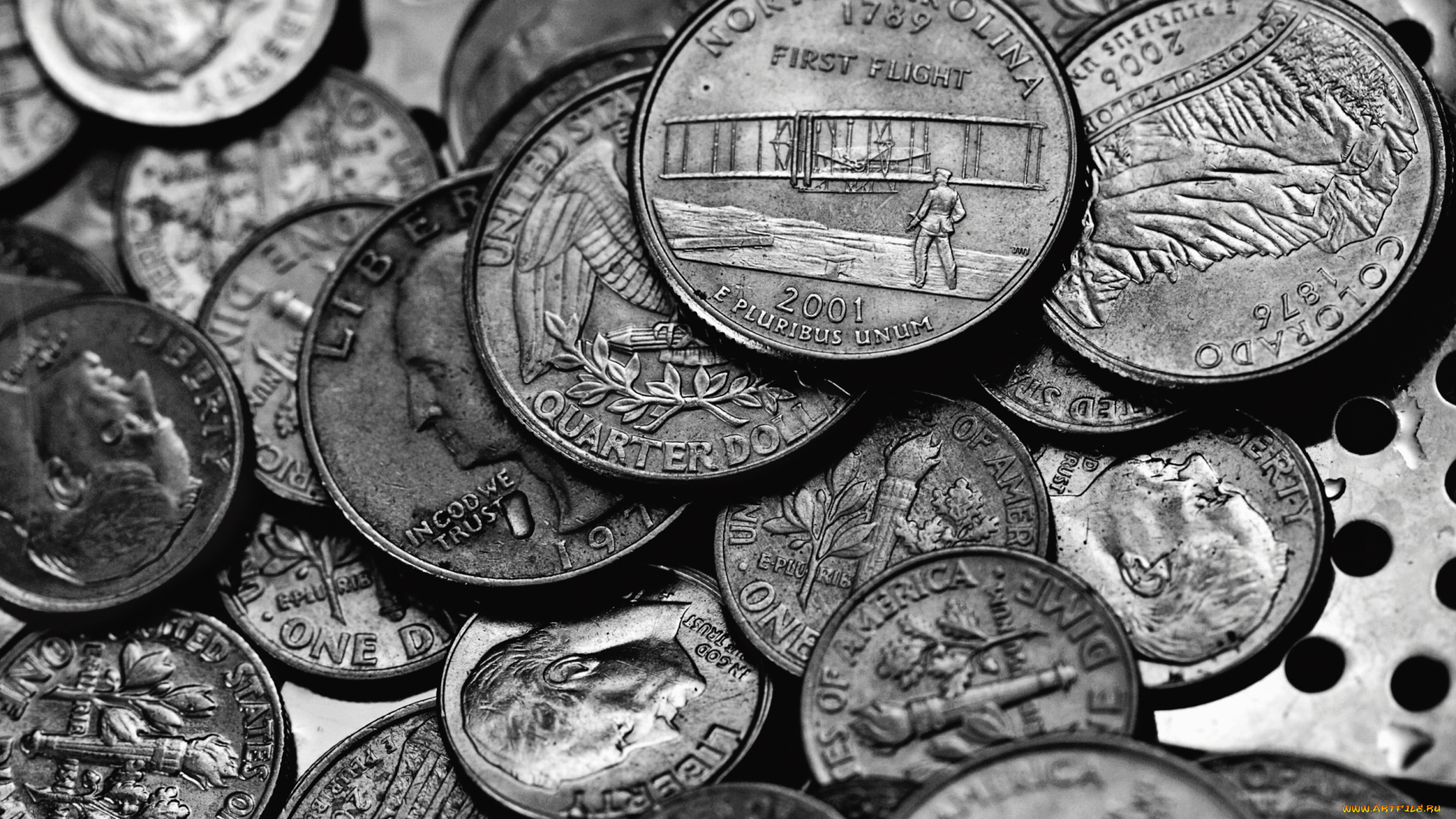 разное, золото, купюры, монеты