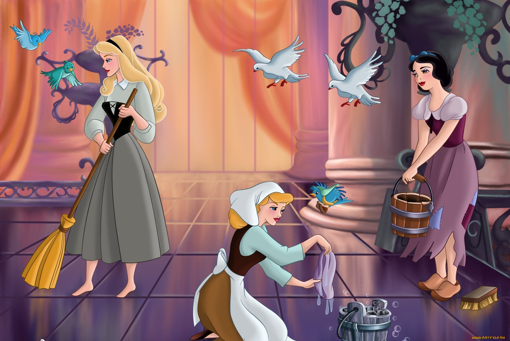 мультфильмы, disney`s, princess, принцессы
