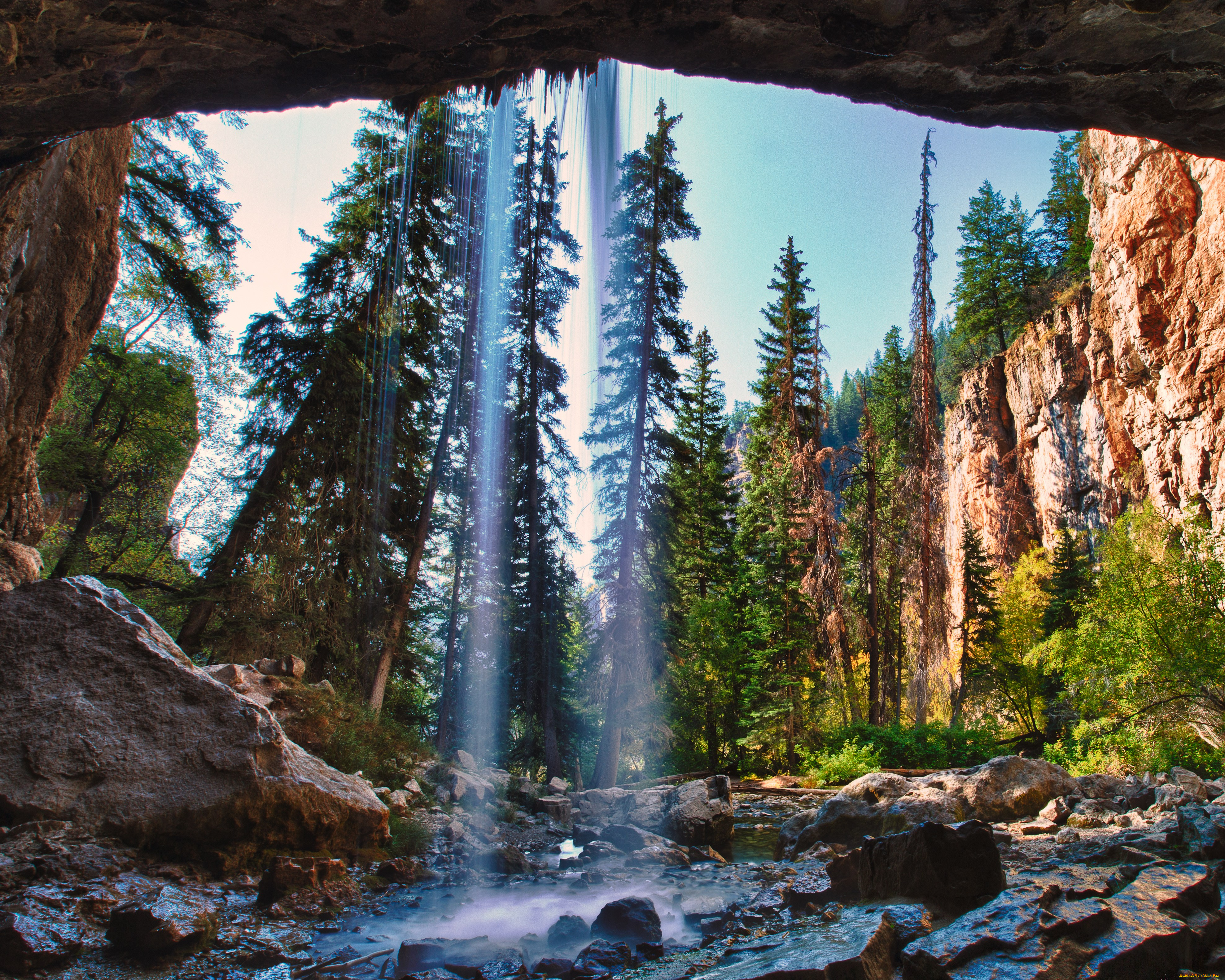 природа, водопады, вода