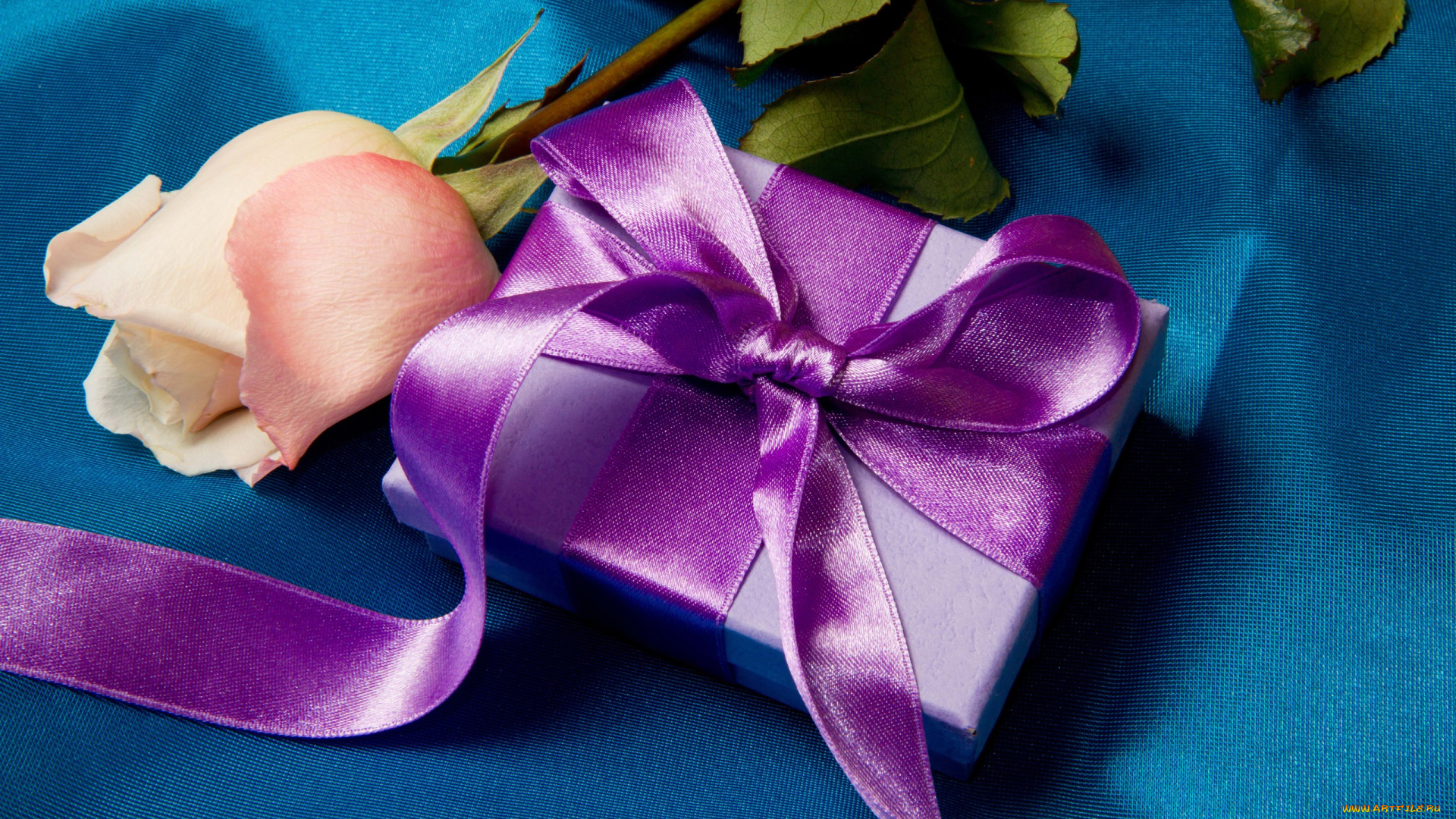 праздничные, подарки, коробочки, роза, подарок, бантик