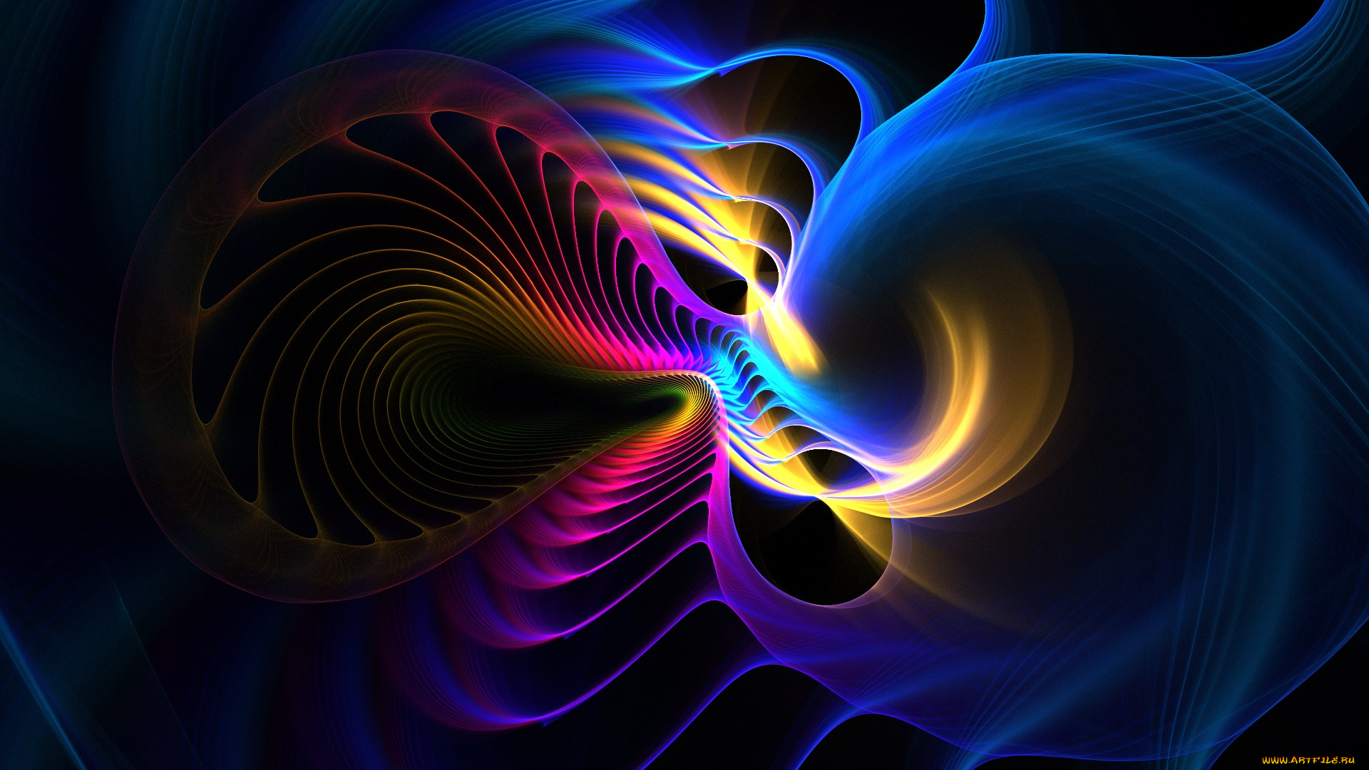 3д, графика, фракталы, , fractal, фон, узор, цвета