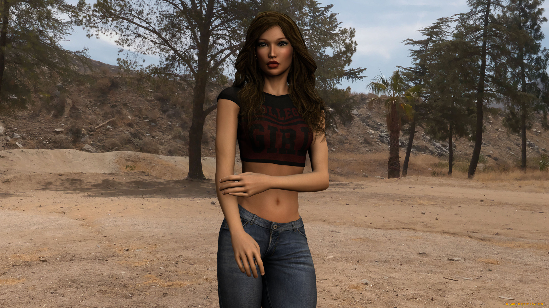 3д, графика, люди, , people, фон, взгляд, девушка