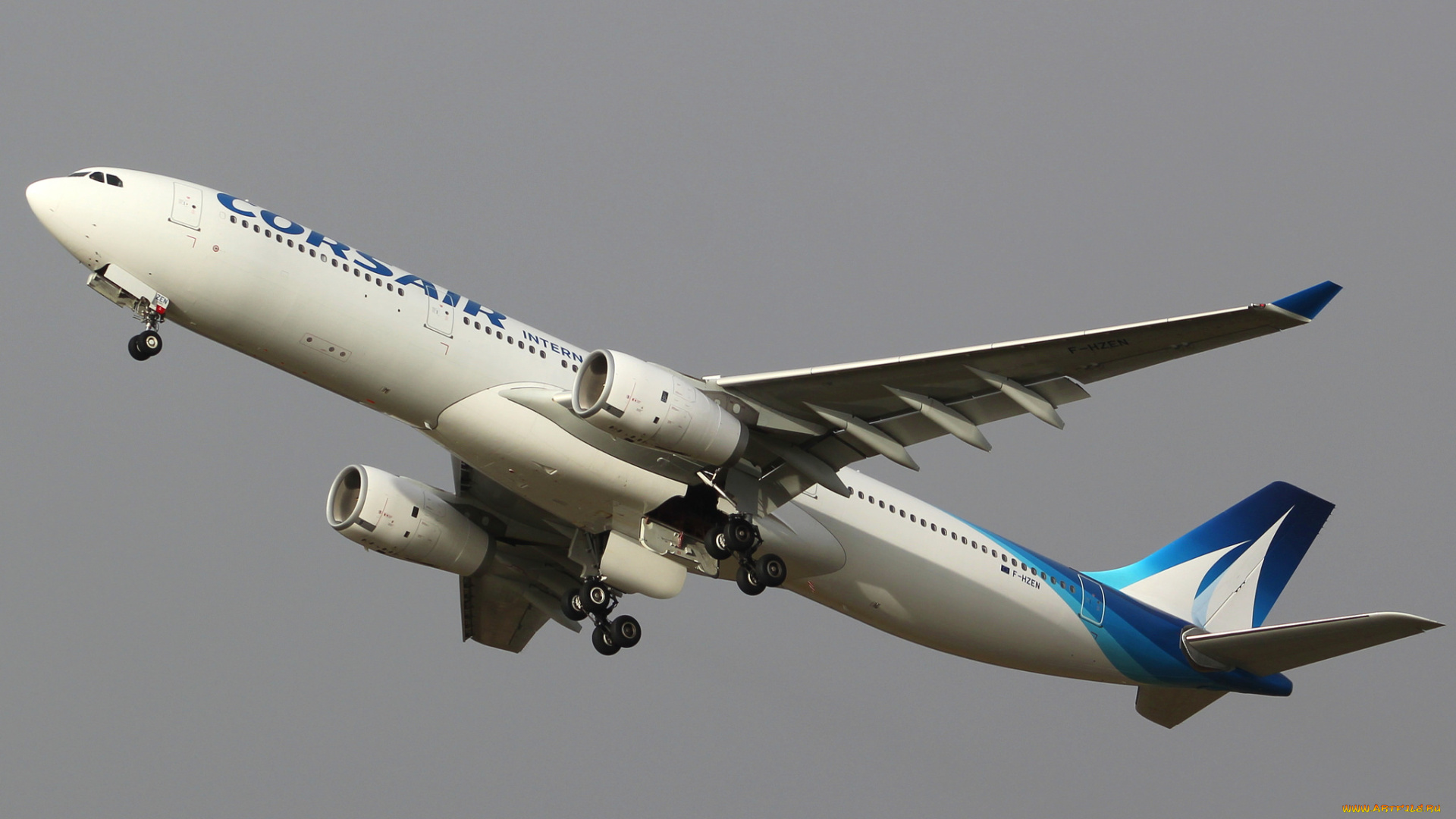 airbus, a330, corsair, international, авиация, пассажирские, самолёты, небо, полет, авиалайнер