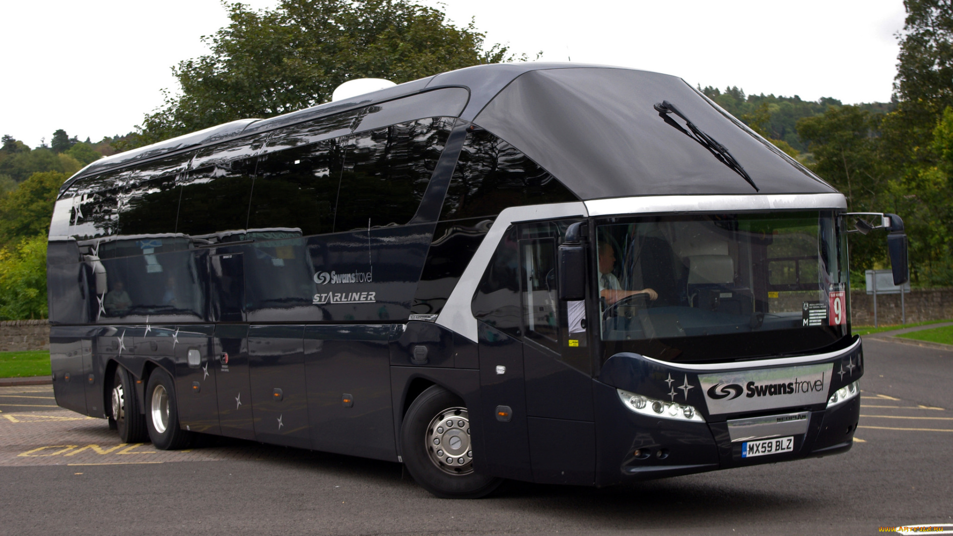 автомобили, автобусы, туристический, автобус