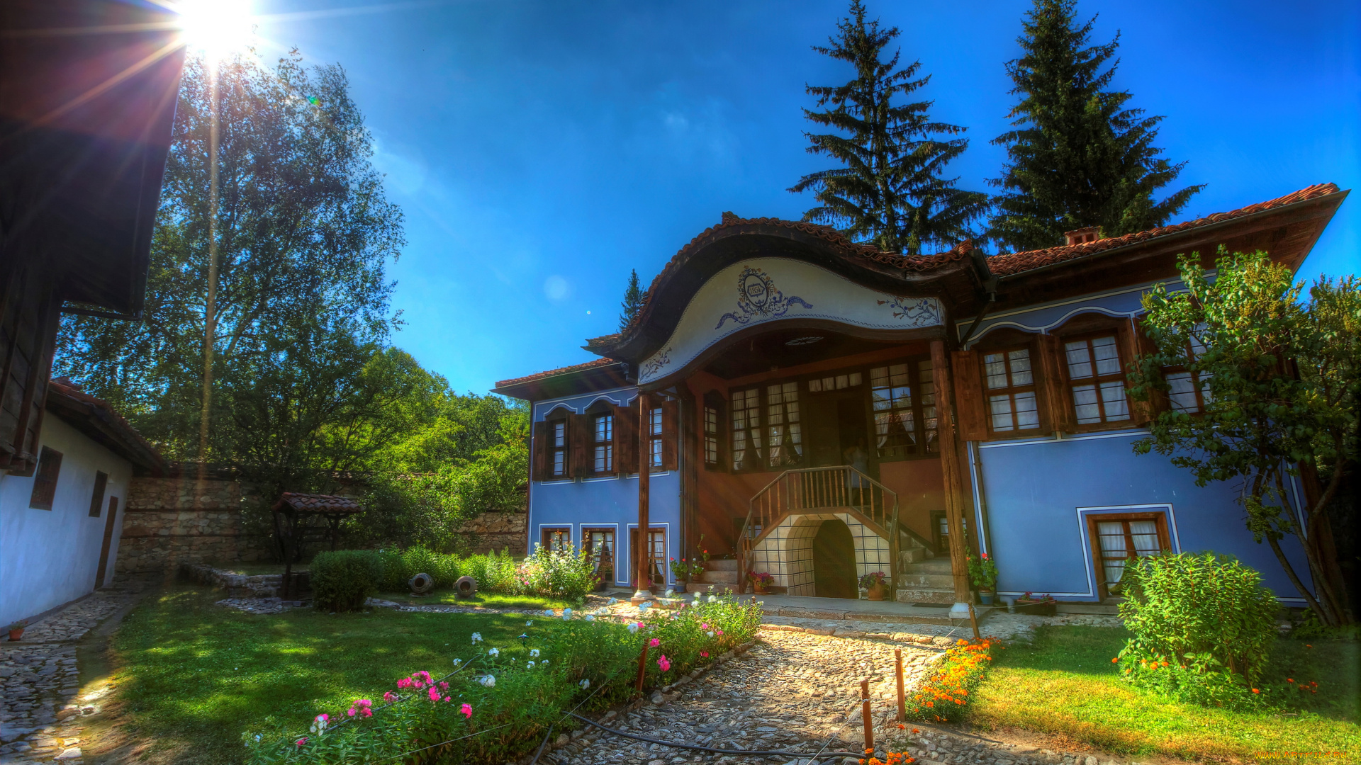 копривштица, болгария, города, -, здания, , дома, дом, болгария, копривштица, koprivshtitsa, газон, особняк