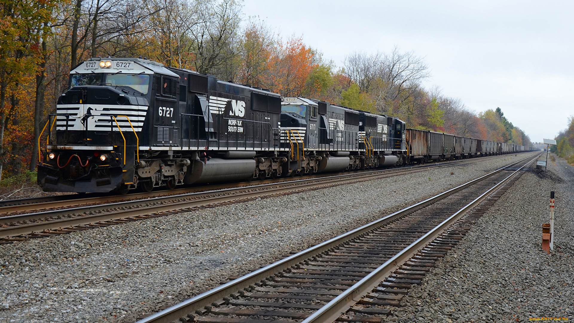 техника, поезда, железная, дорога, локомотив, состав