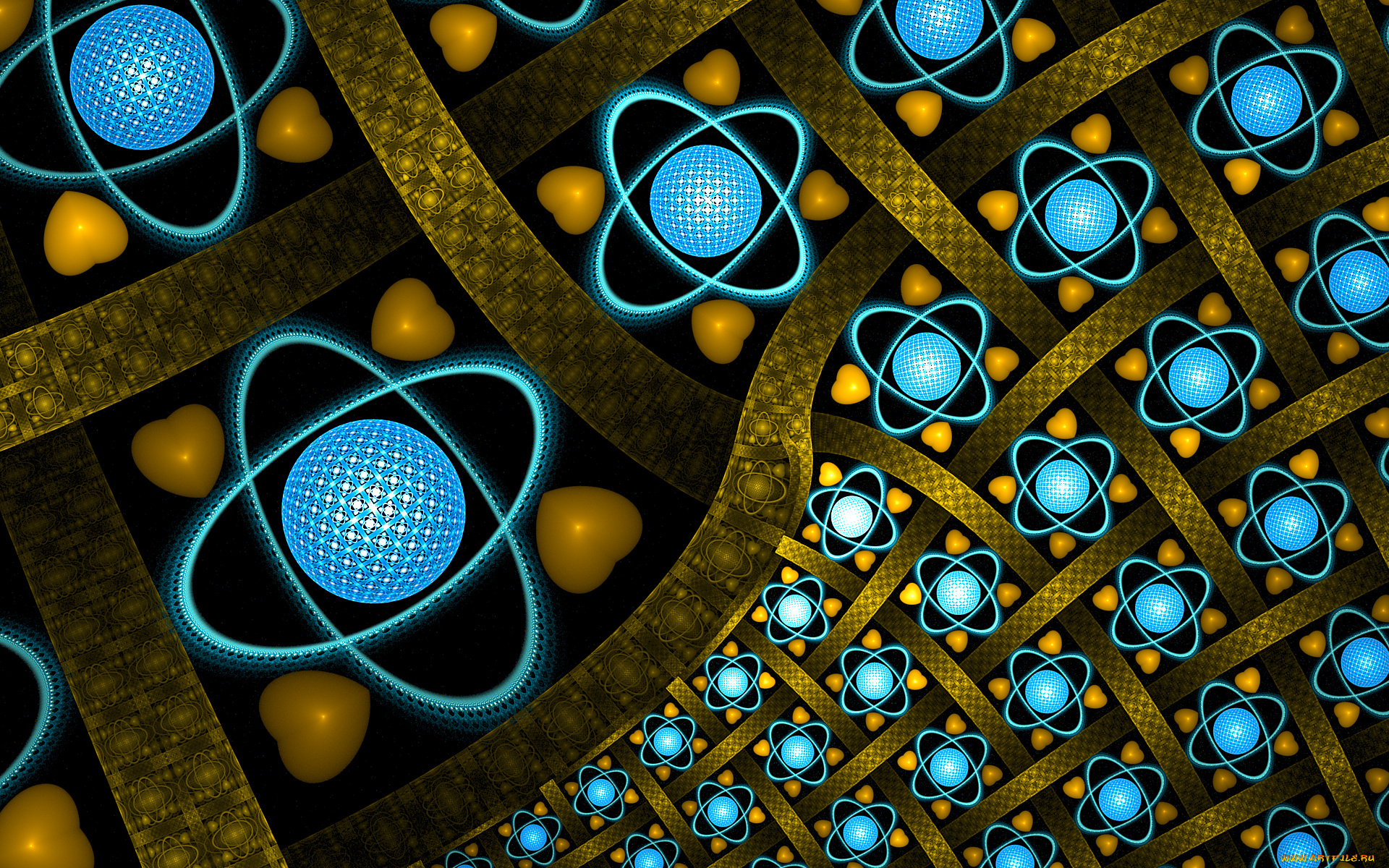 3д, графика, фракталы, , fractal, цвета, фон, узор