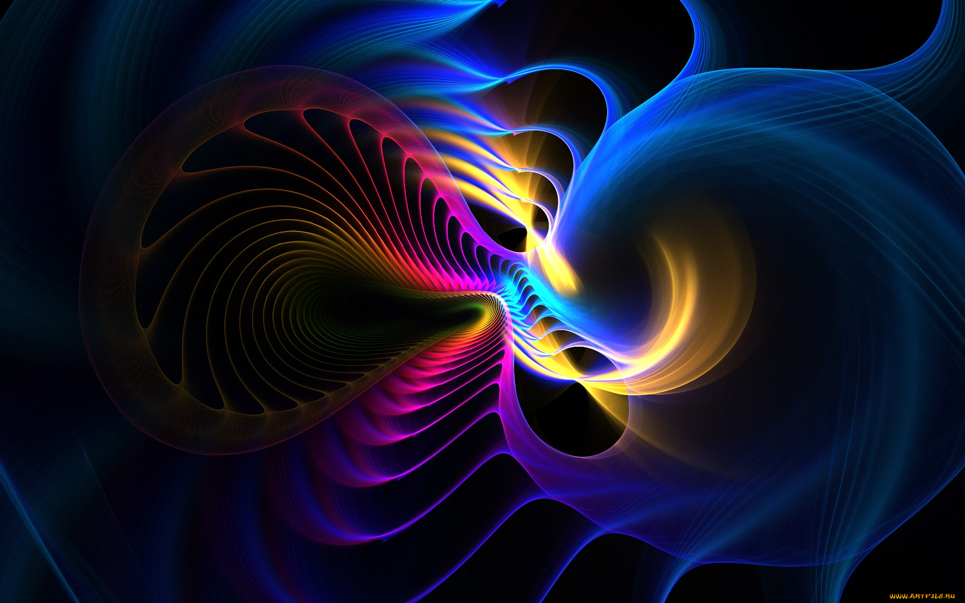 3д, графика, фракталы, , fractal, фон, узор, цвета