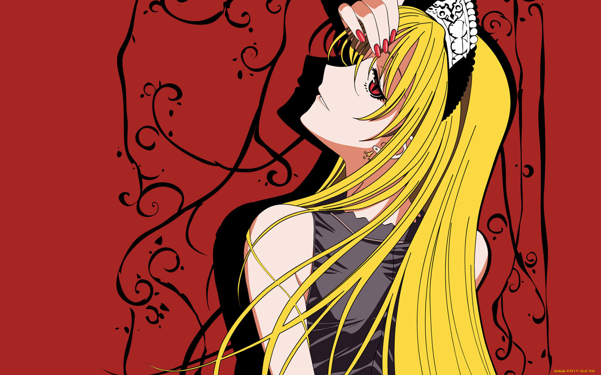 векторная, графика, девушки, фон, взгляд, девушка