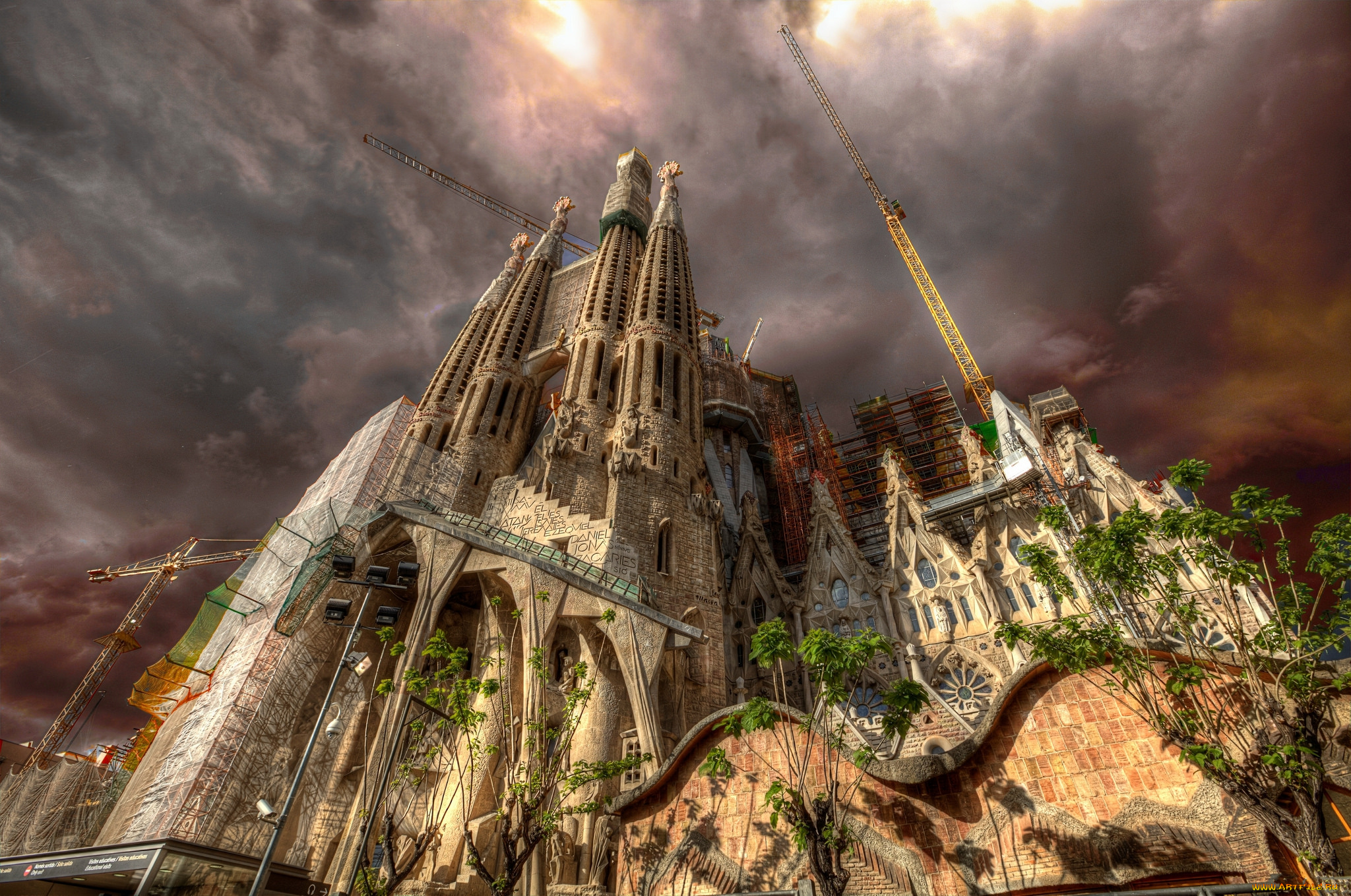 barcelona, -, sagrada, familia, города, барселона, , испания, высотное, здание