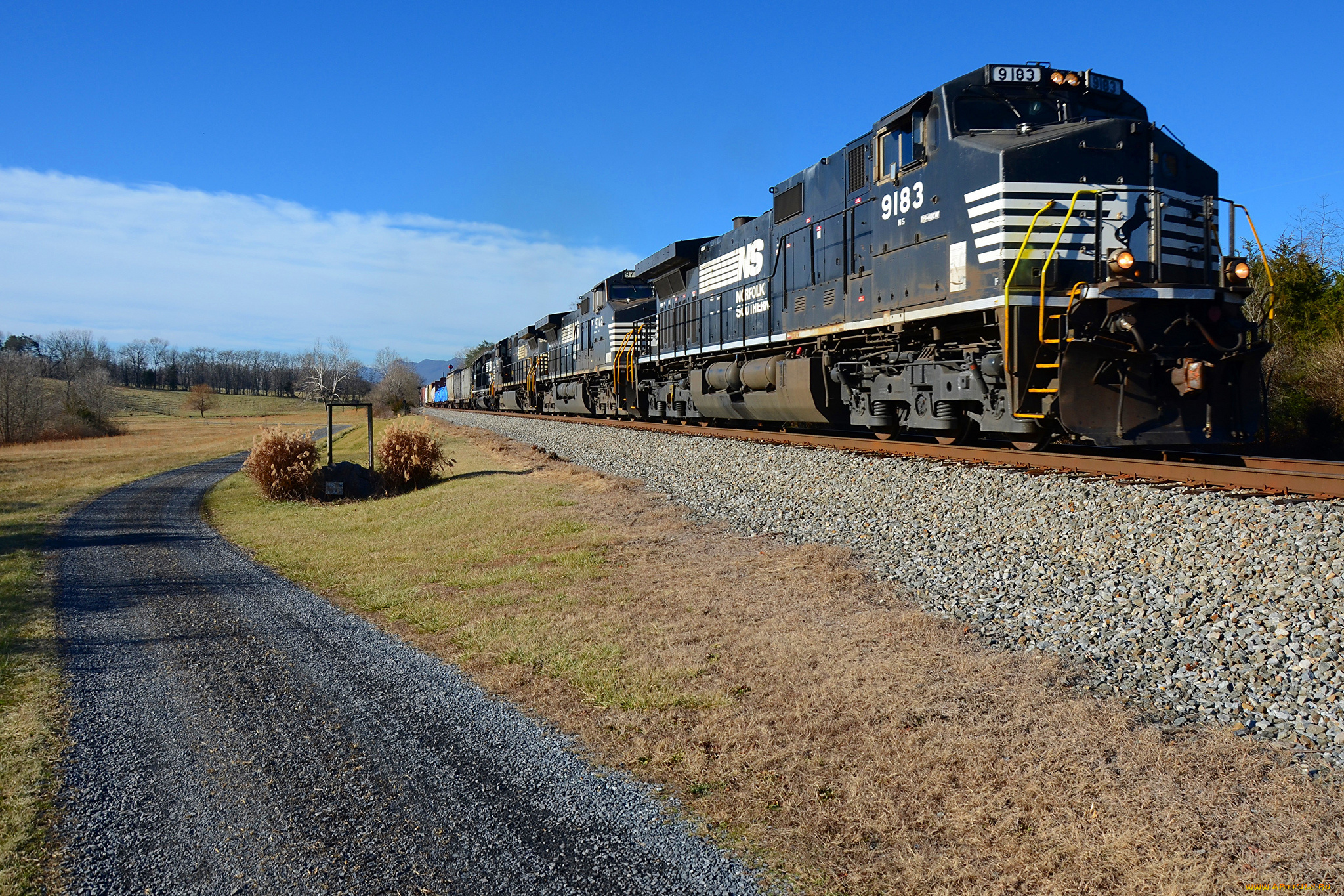 техника, поезда, железная, дорога, локомотив, состав