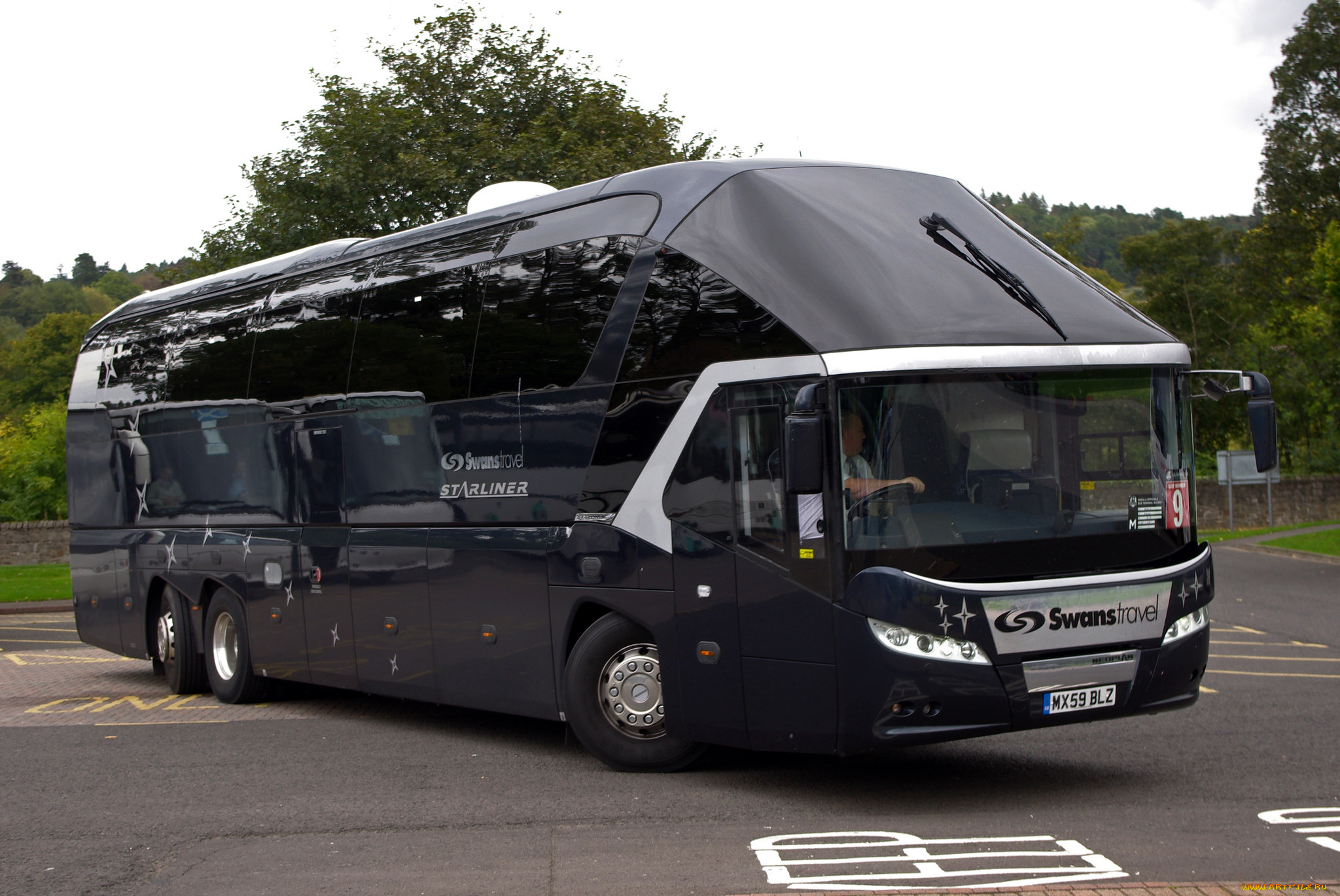 автомобили, автобусы, туристический, автобус