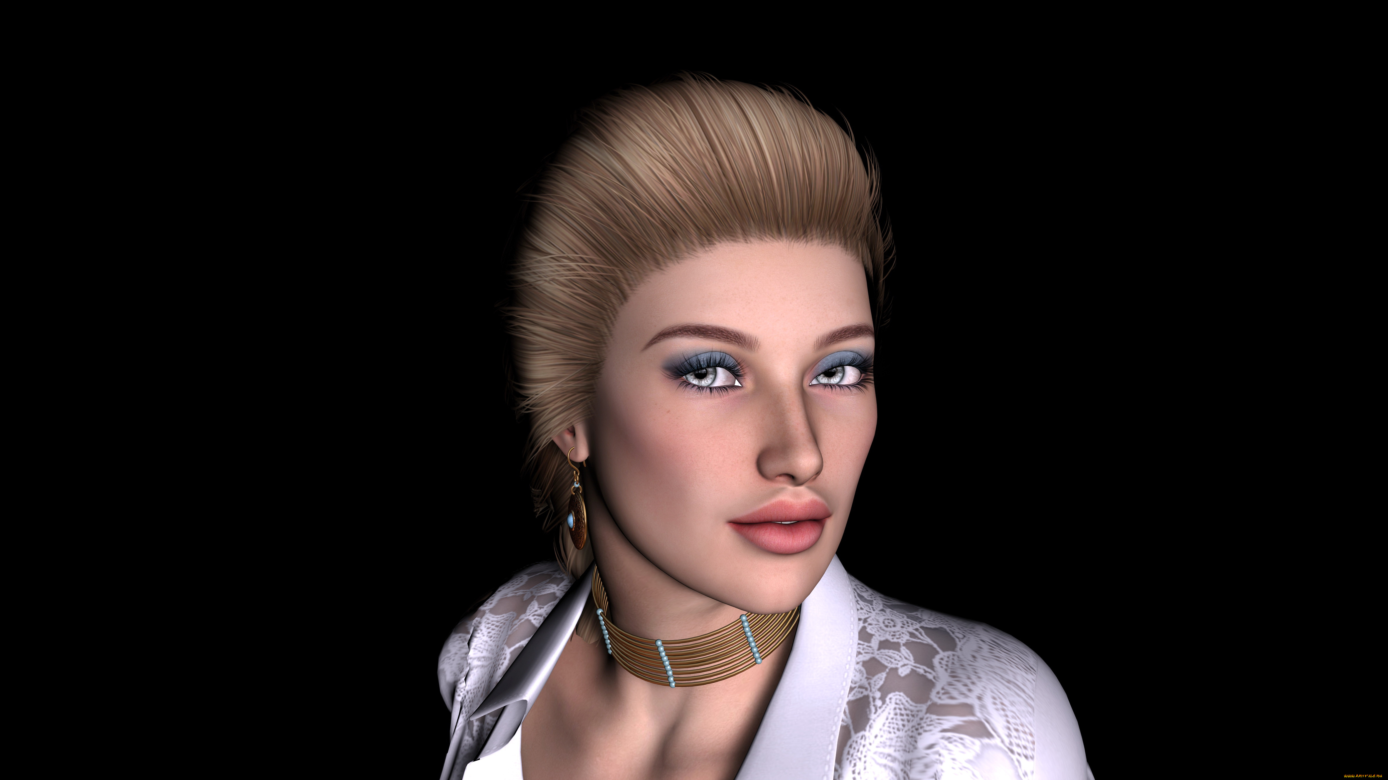 3д, графика, люди, , people, девушка, фон, взгляд