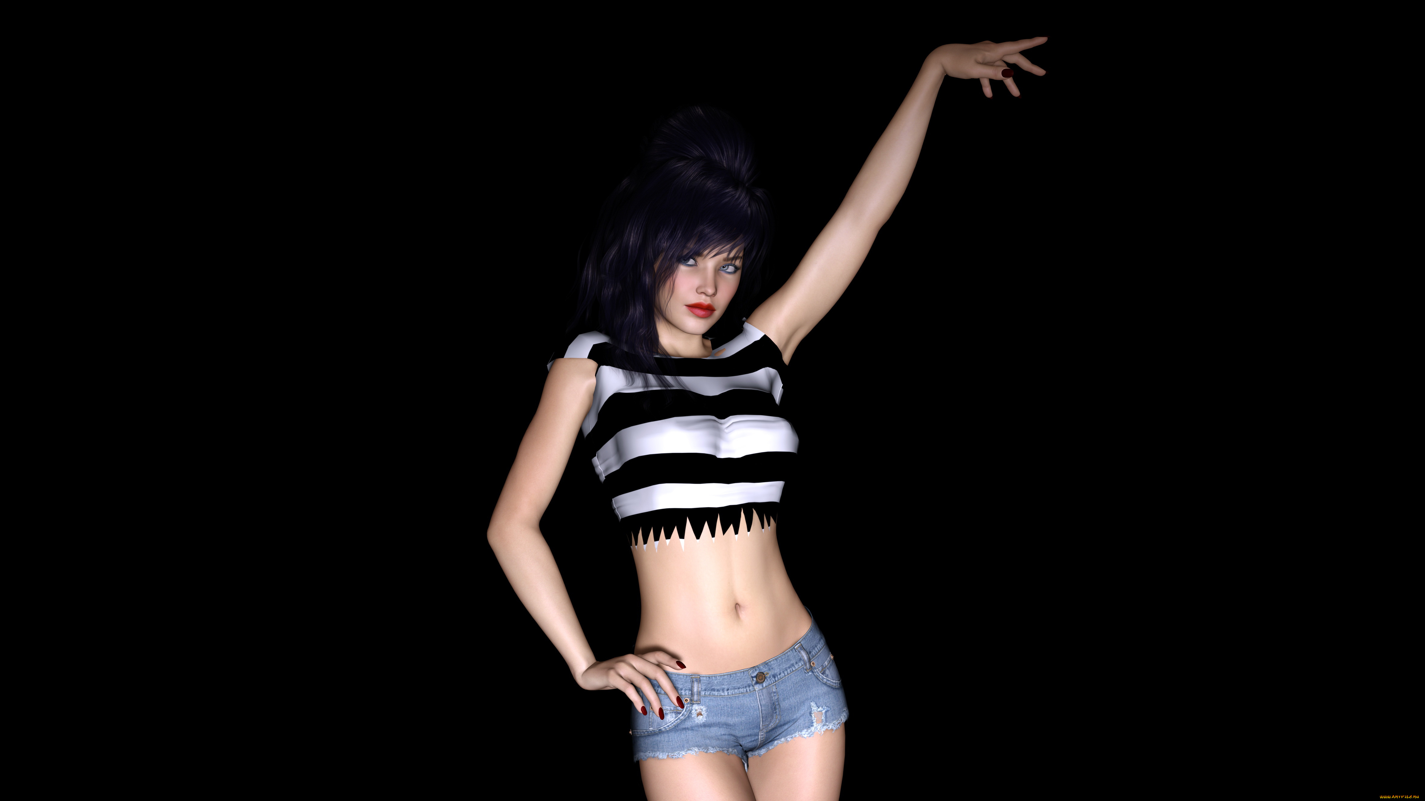 melanie, 3д, графика, люди, , people, девушка, фон, взгляд