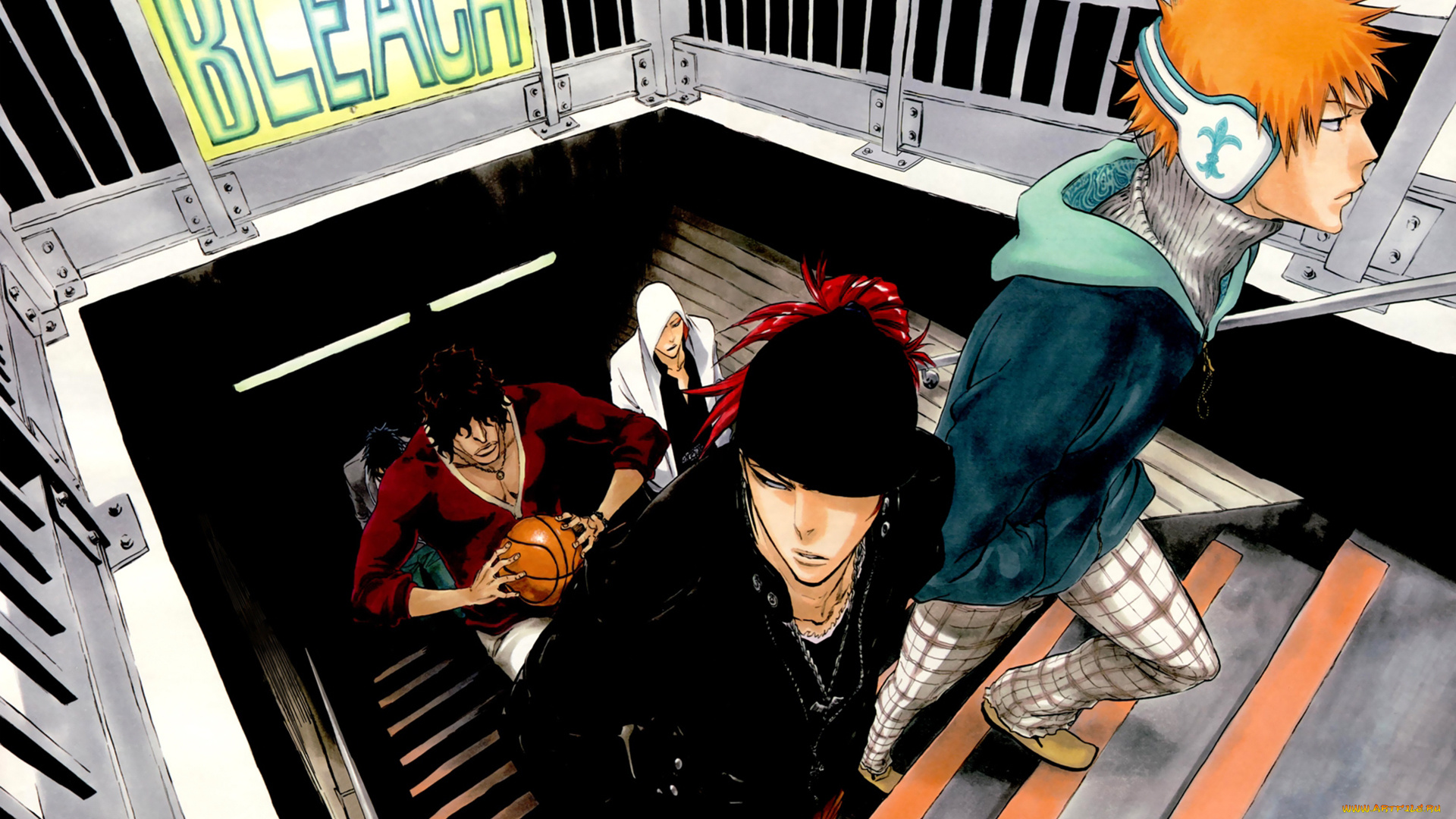 аниме, bleach, yasutora, sado, uryuu, ishida, renji, abarai, anime, парни, ichigo, kurosaki, ikkaku, madarame