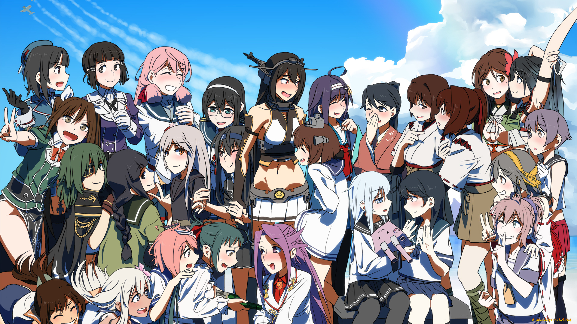 аниме, kantai, collection, девушка, дети, арт, tagme, artist, девочки